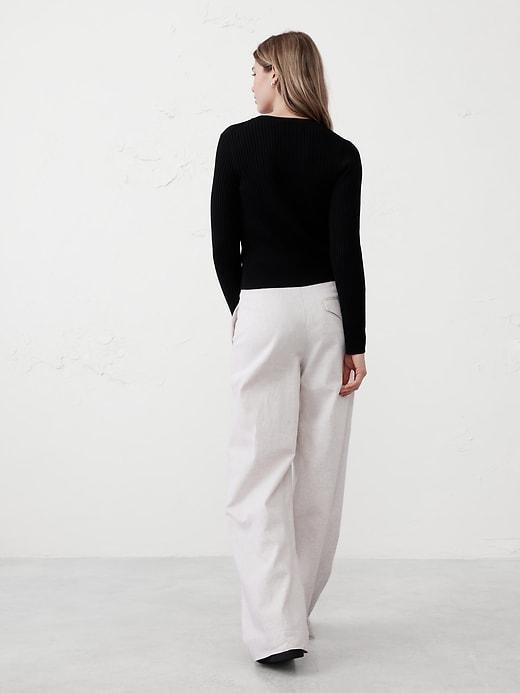 Ribbed Cardigan Sweater Product Image