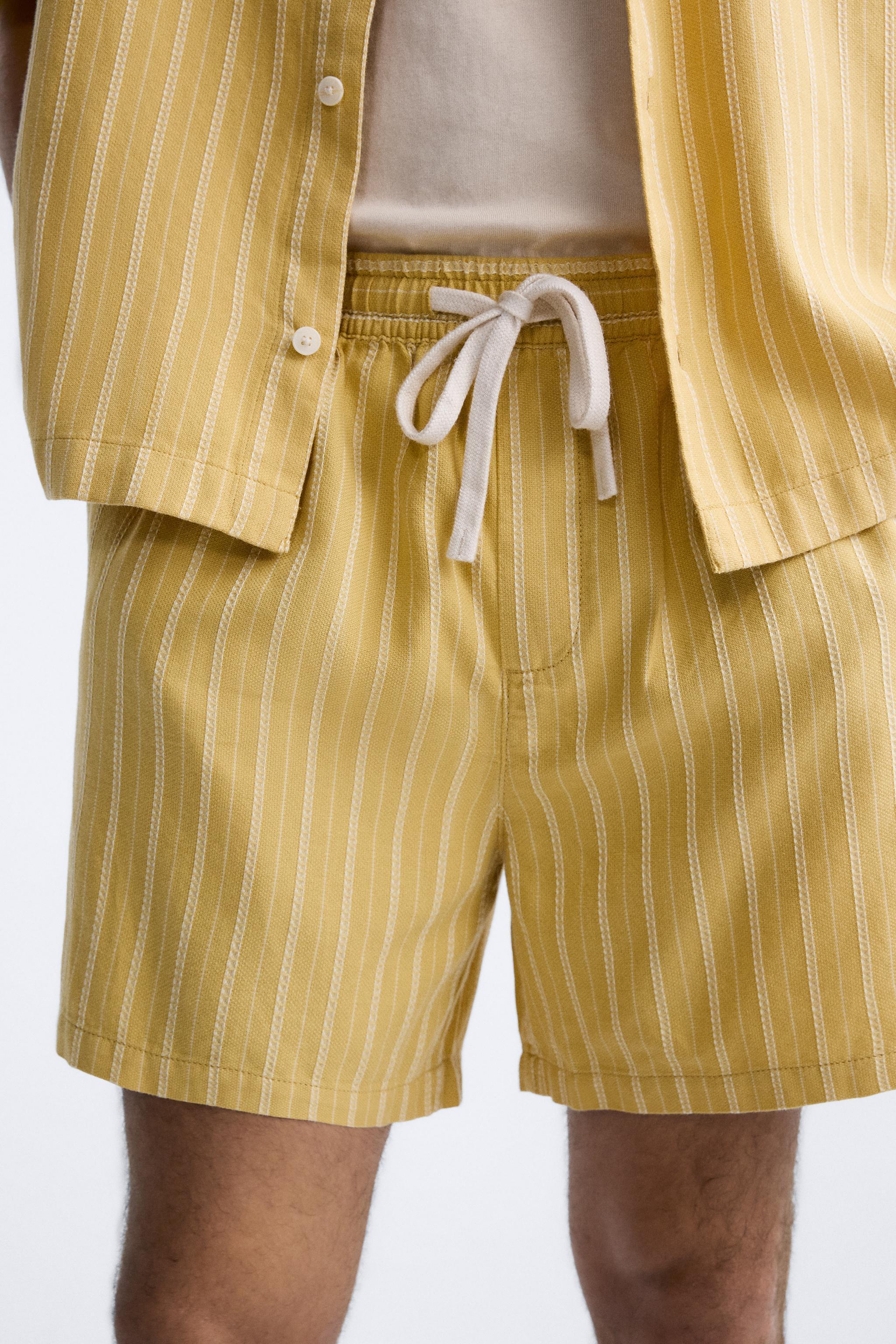 STRIPED JACQUARD SHORTS Product Image