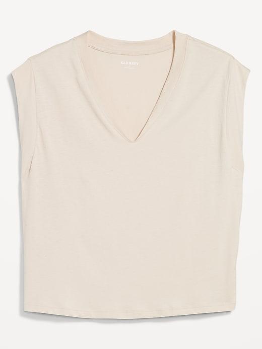 Sleeveless V-Neck Top Product Image