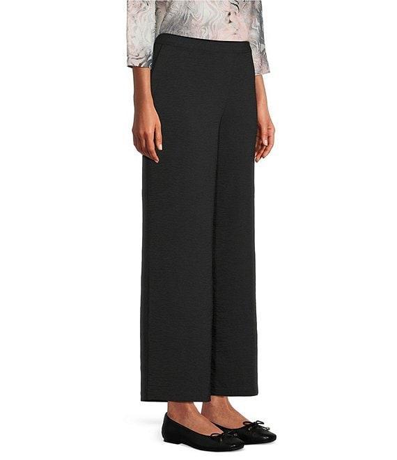Allison Daley Black Pull-On Straight Leg Soft Pants Product Image