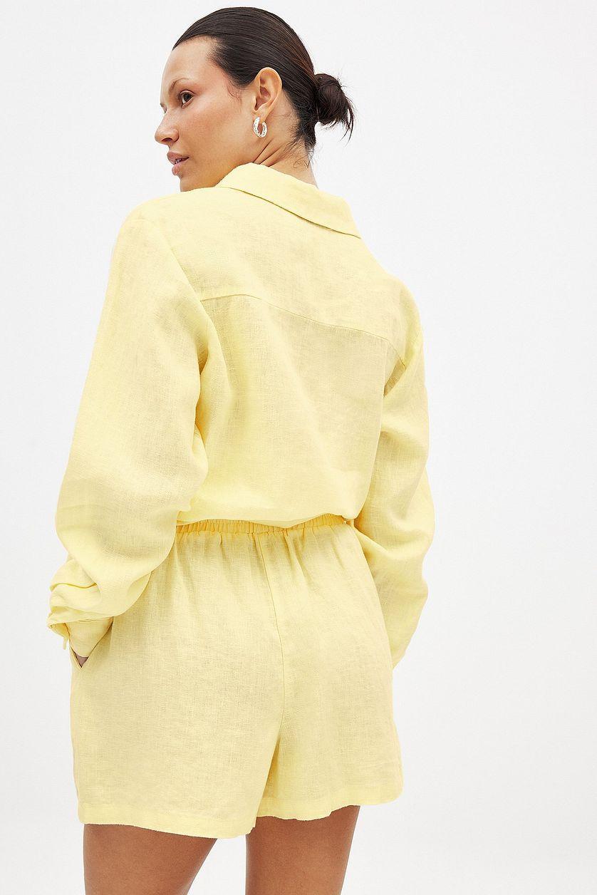 Elastic Linen Shorts Product Image