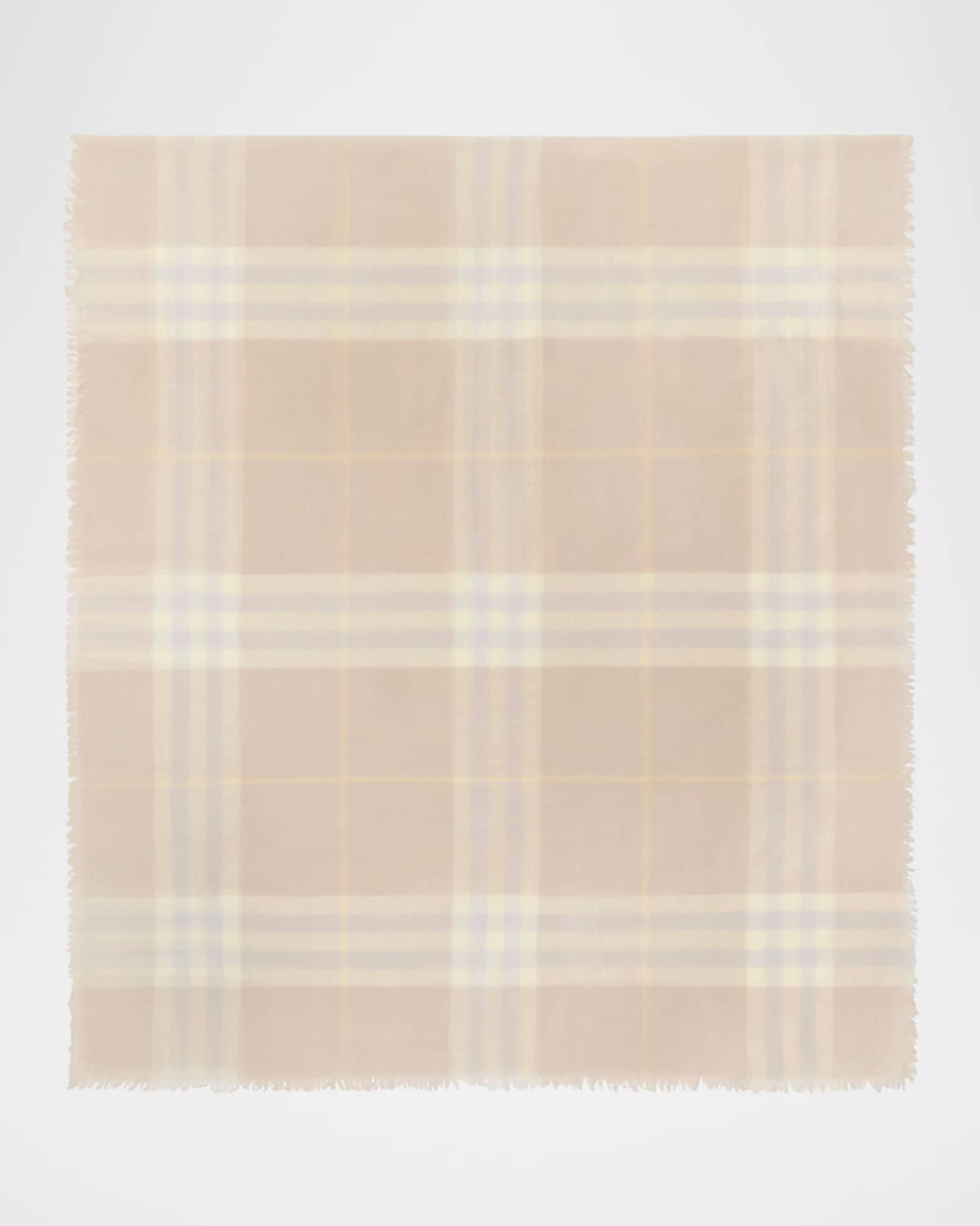 Giant Check Wool Scarf Product Image