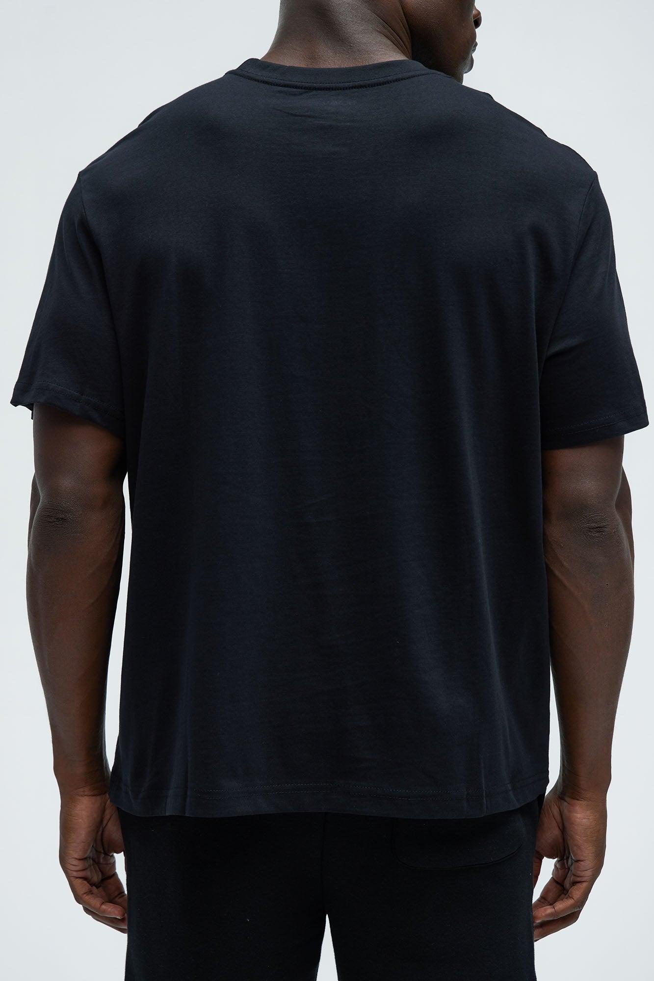 Essential Short Sleeve Crew Tee - Black Product Image