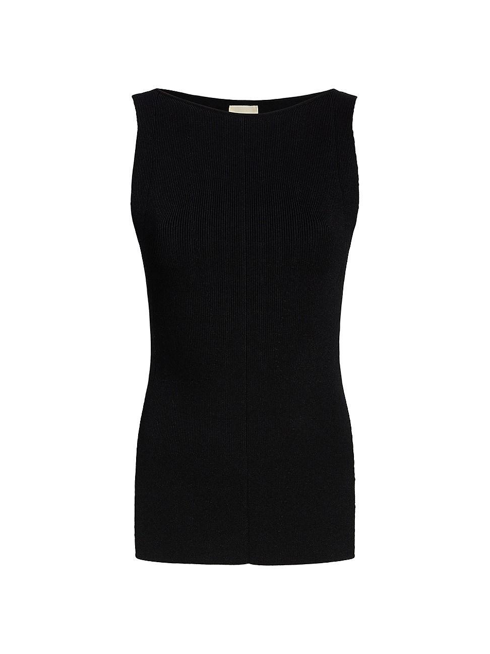 Womens Evelyn Rib-Knit Sleeveless Top Product Image