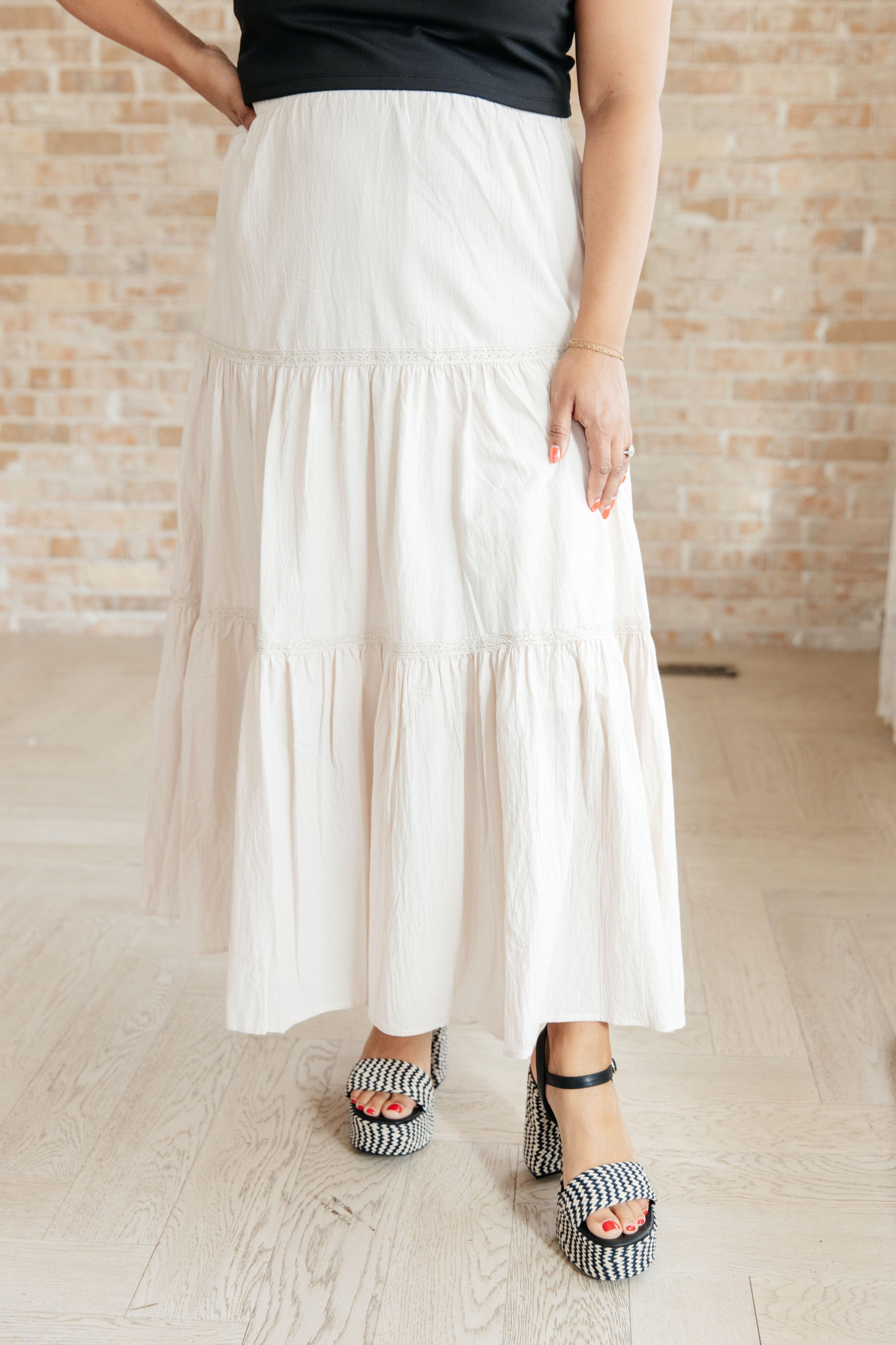 Let It Begin Tiered Maxi Skirt Product Image