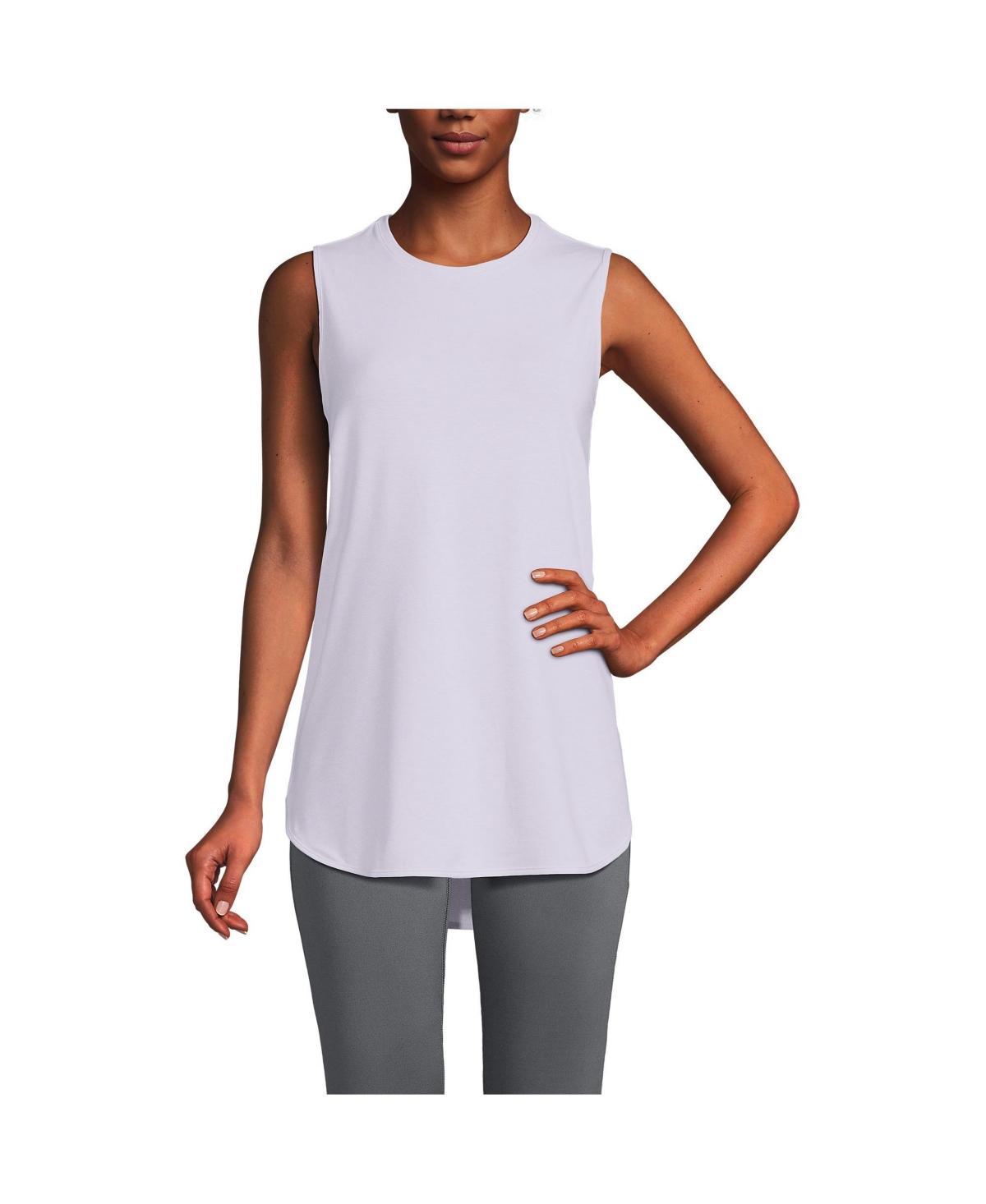 Petite Lands End Power Performance Tunic Tank Top, Womens Product Image