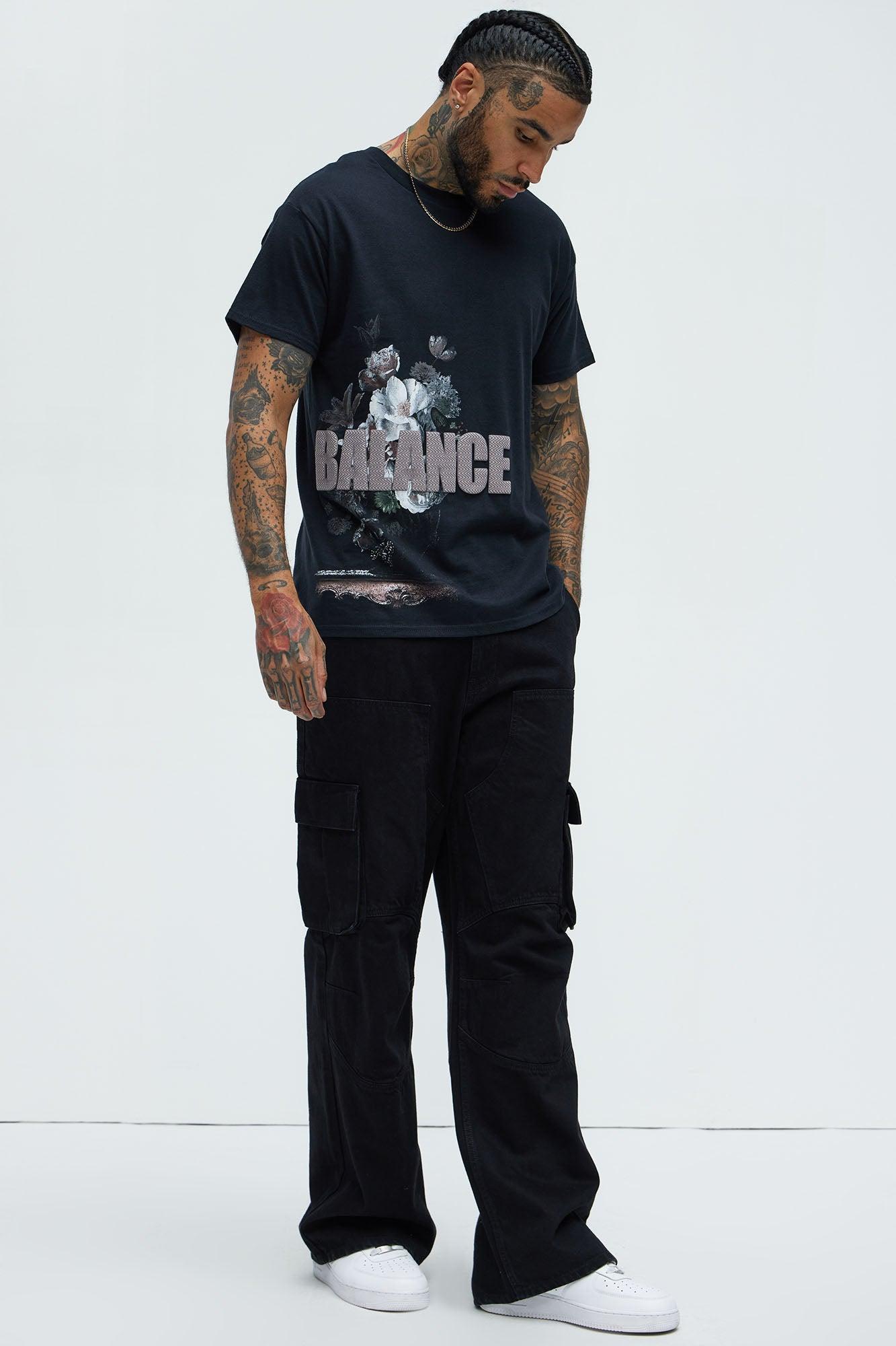 Love Balance Short Sleeve Tee - Black Product Image