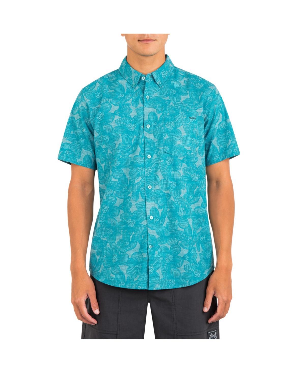 Hurley One Only Stretch Short Sleeve Woven (Nectarine) Men's Clothing Product Image