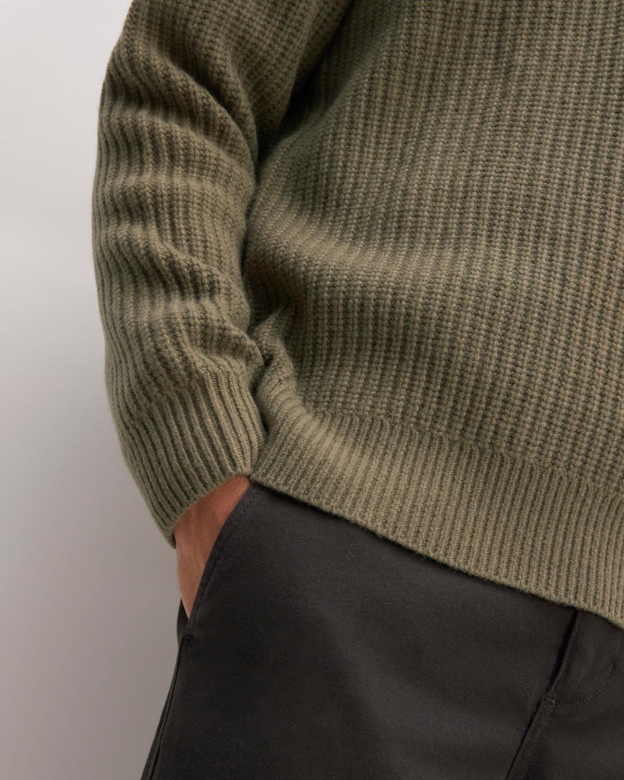 The Felted Merino Half-Zip Sweater Product Image