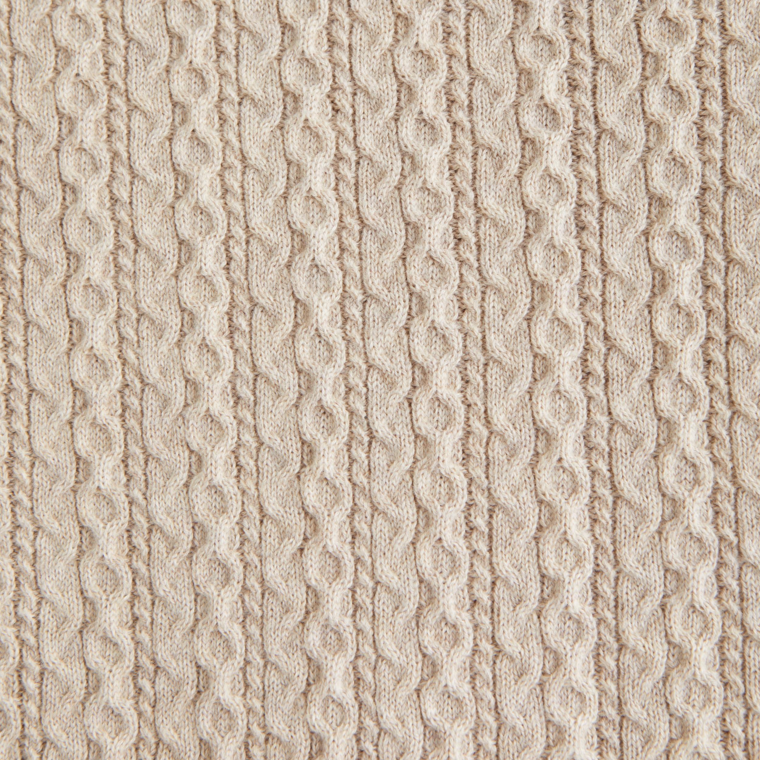 Cable Button-Through Sweater Polo Product Image