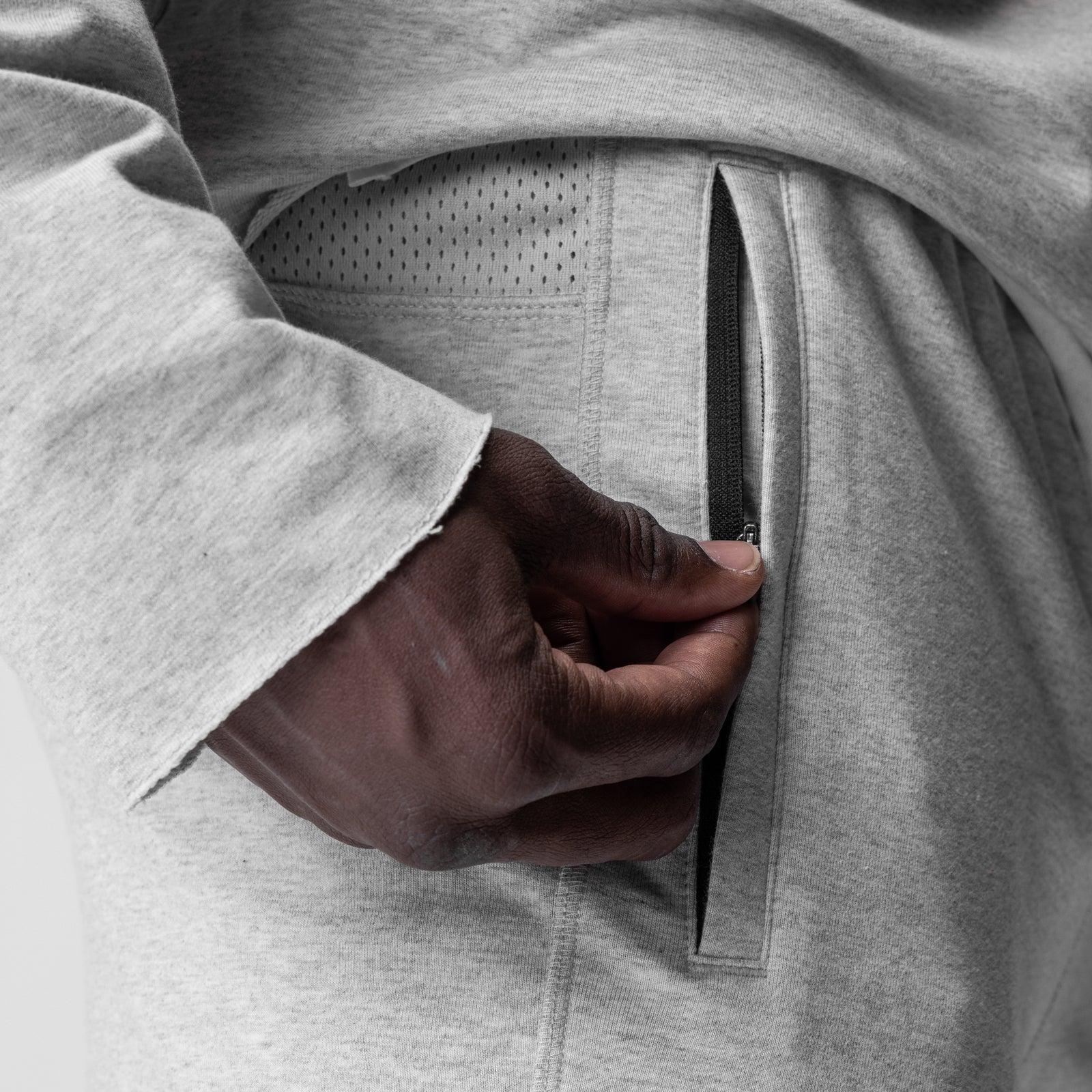 0956. Micro-Terry Jogger - Heather Grey Product Image