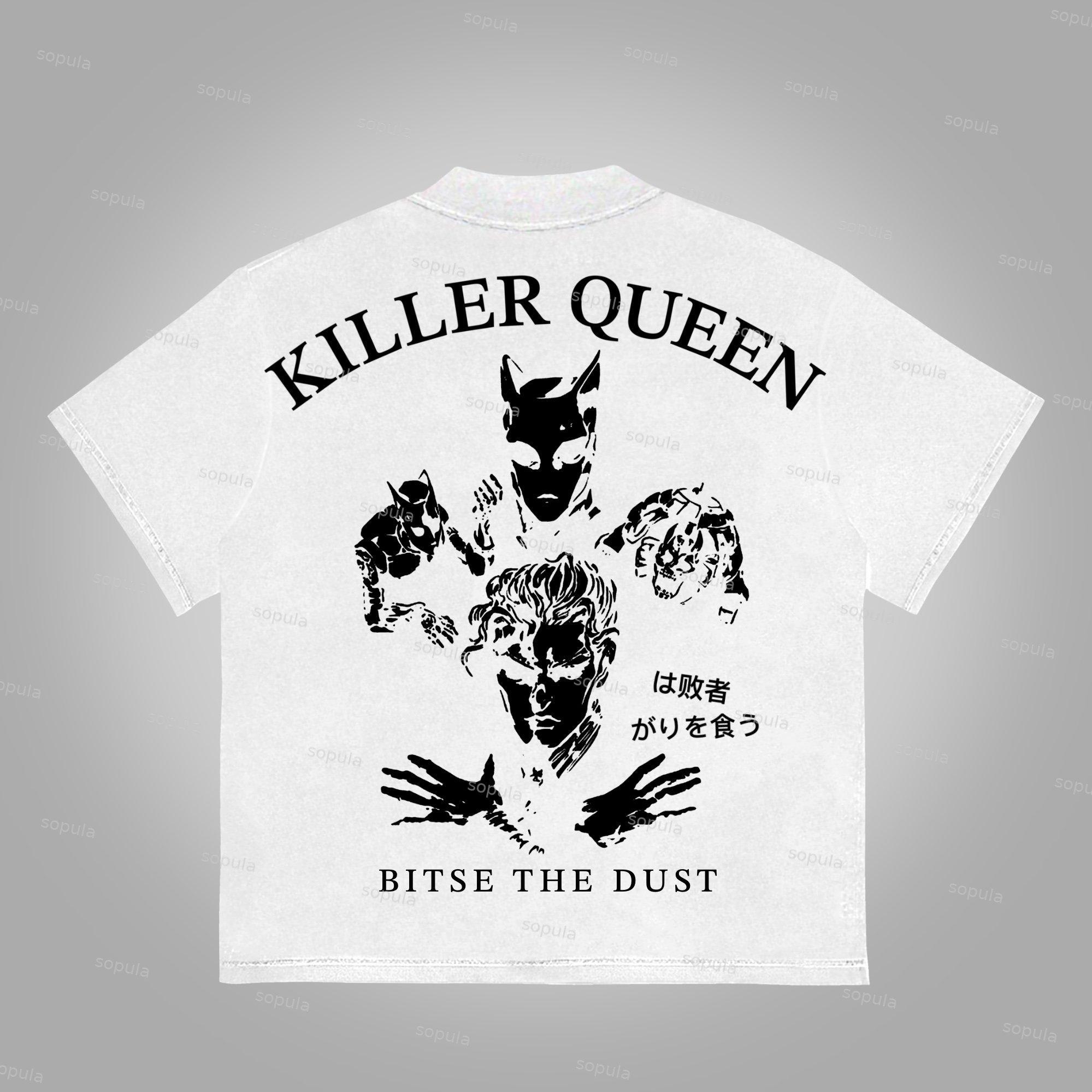 Jojo Killer Queen Graphics Cotton T-Shirt Product Image