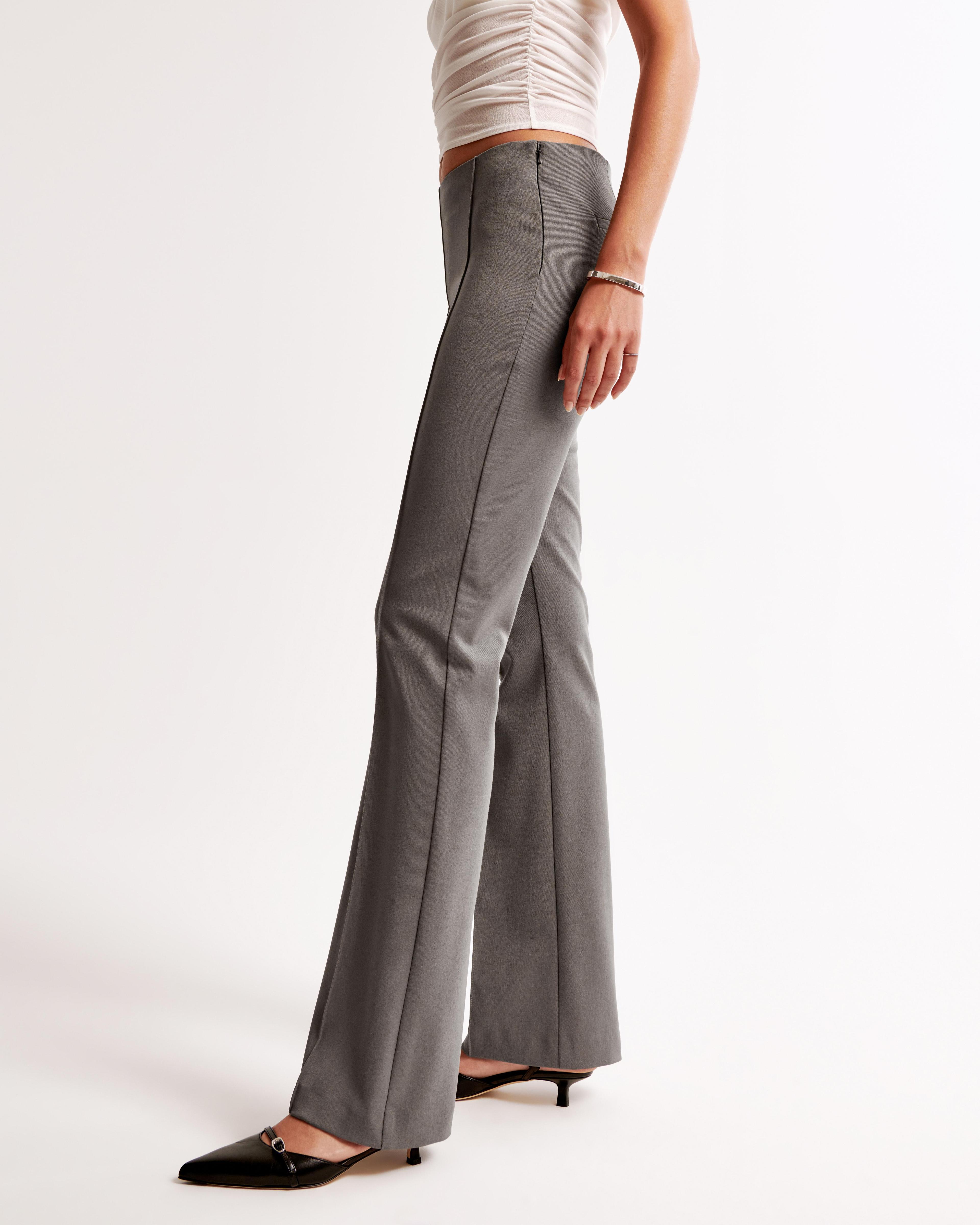 Low Rise Pintuck Tailored Boot Pant Product Image