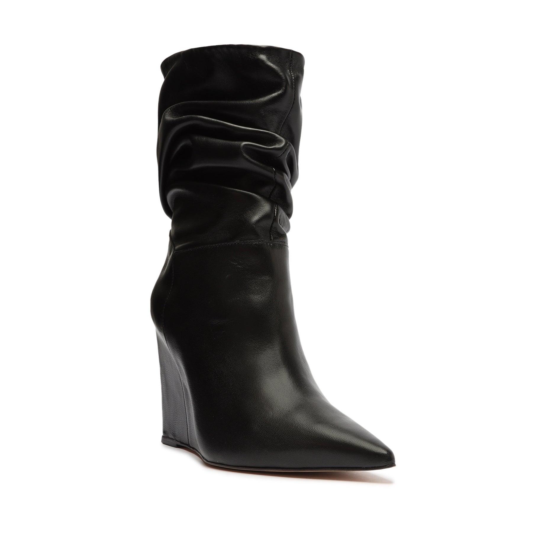 Womens Ashlee Leather Wedge Boots Product Image