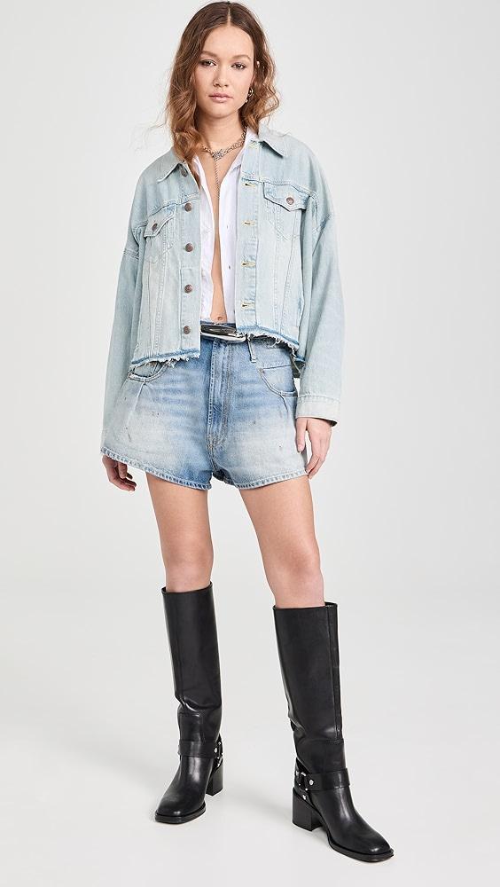 R13 Oversized Cut-Off Trucker Jacket | Shopbop Product Image