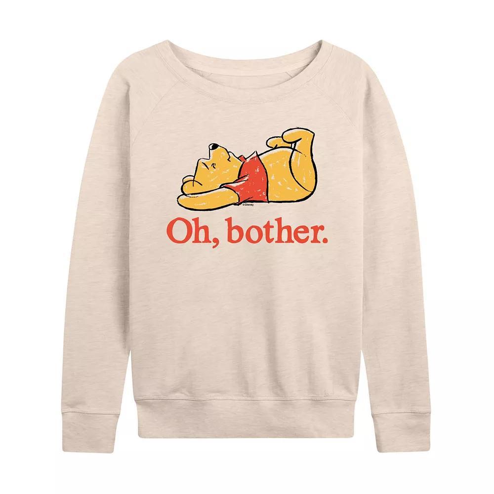 Disney's Winnie the Pooh Women's Oh Bother French Terry Long Sleeve Tee, Girl's,  Product Image