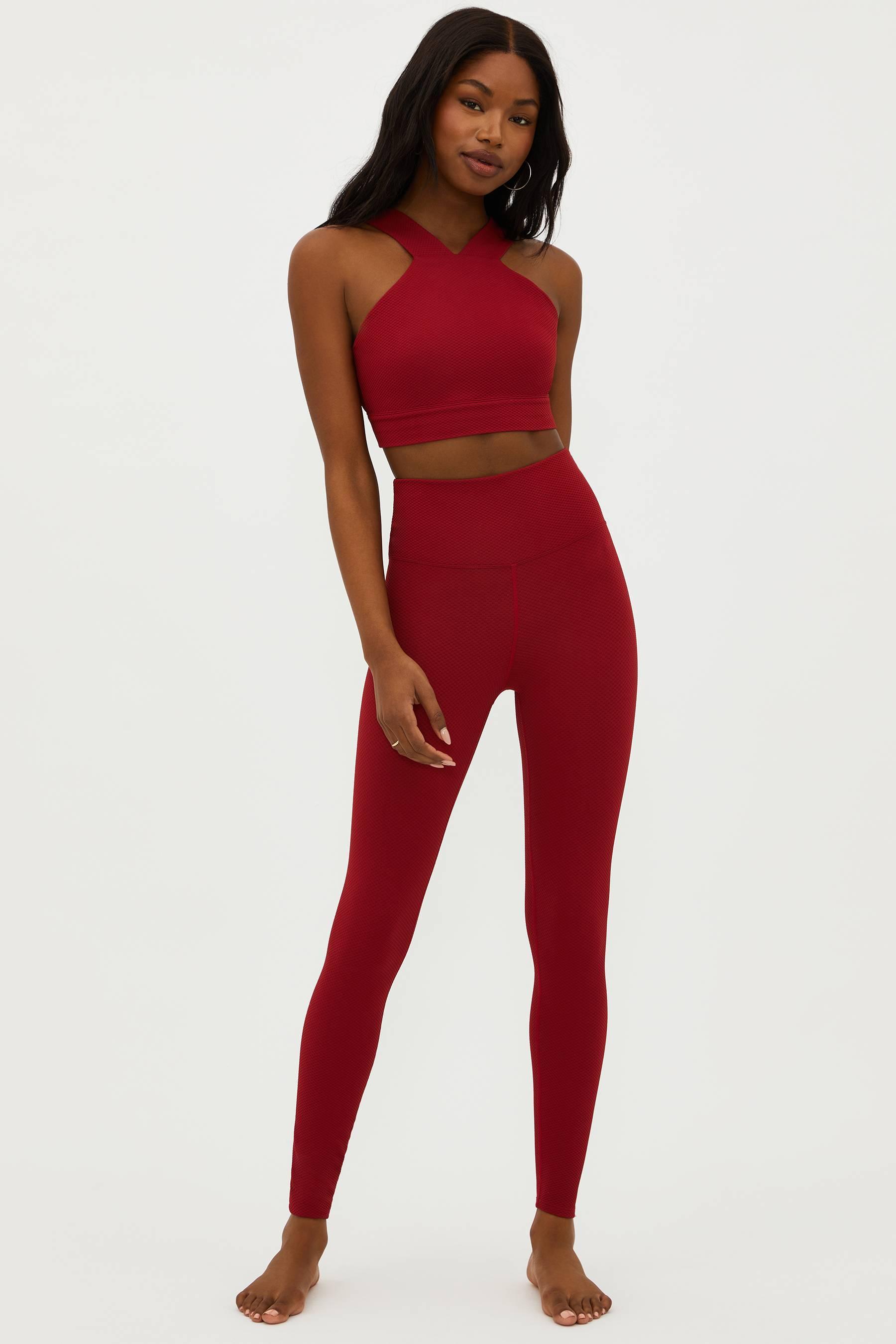 Piper Legging Rio Red Waffle Product Image