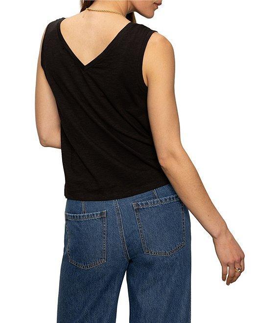 Sanctuary V-Neck Sleeveless Tie Front Tank Product Image