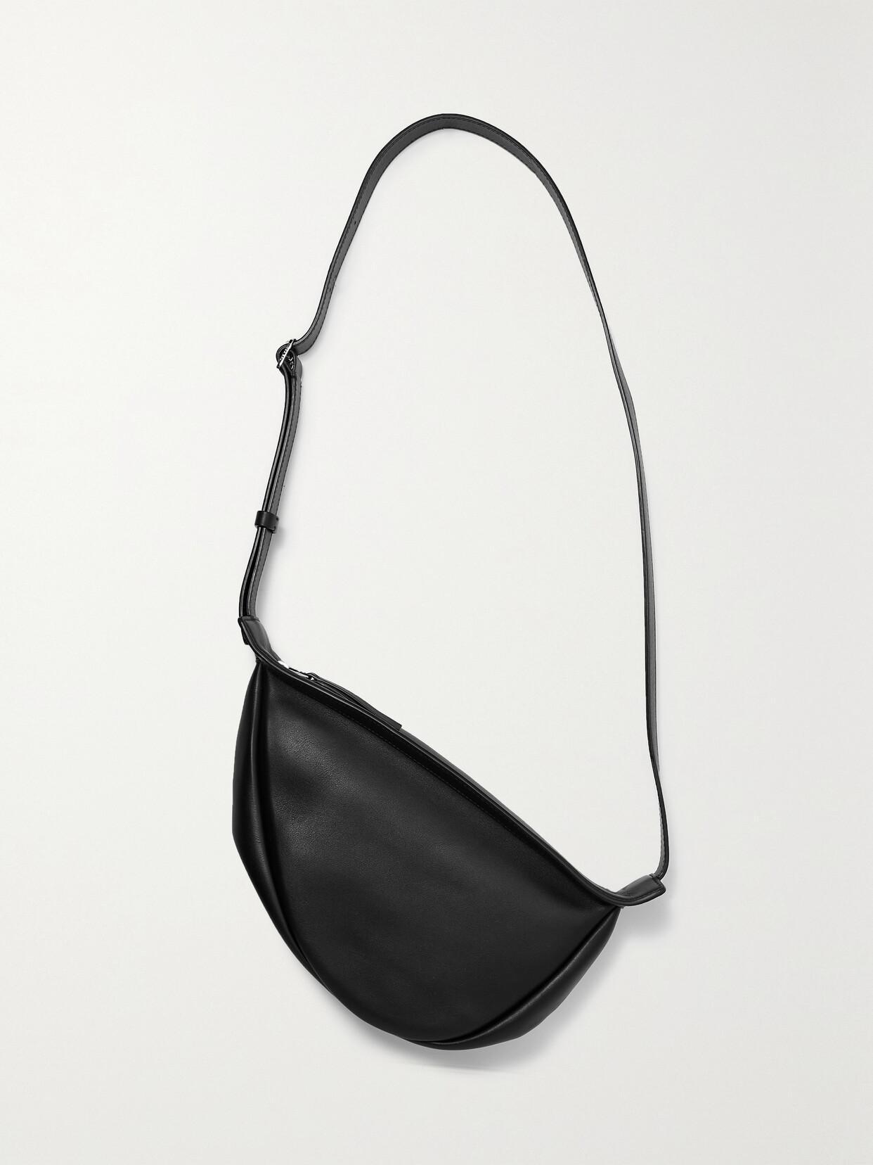 THE ROW Slouchy Banana Small Crossbody Bag In Black Product Image