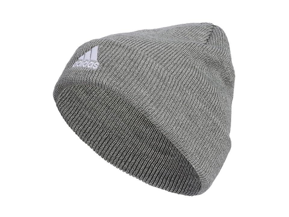 adidas Team Issue Fold Beanie (Heather Grey/White F23) Beanies Product Image