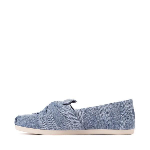 Womens TOMS Alpargata Knotted Slip-On Casual Shoe - Dark Sky Product Image