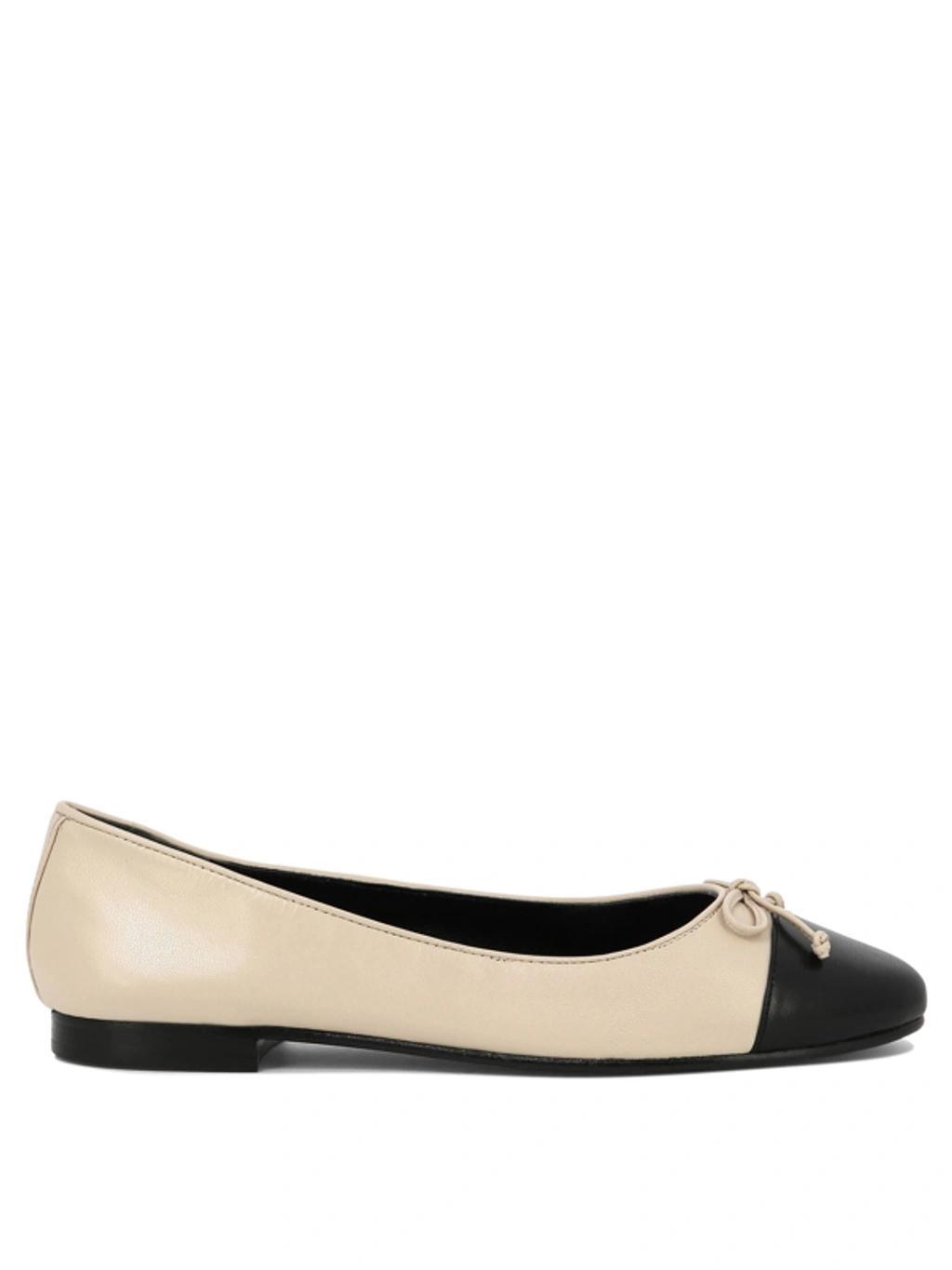 TORY BURCH 5mm Cap-toe Leather Ballet In Pink Product Image