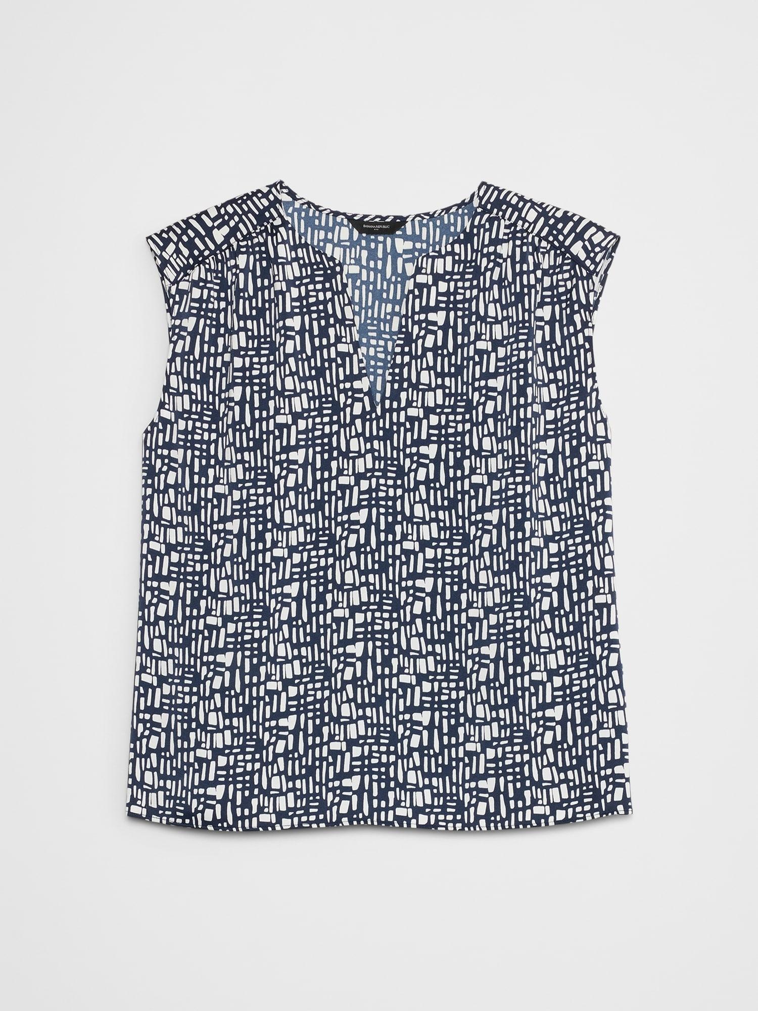 Cap-Sleeve Blouse Product Image