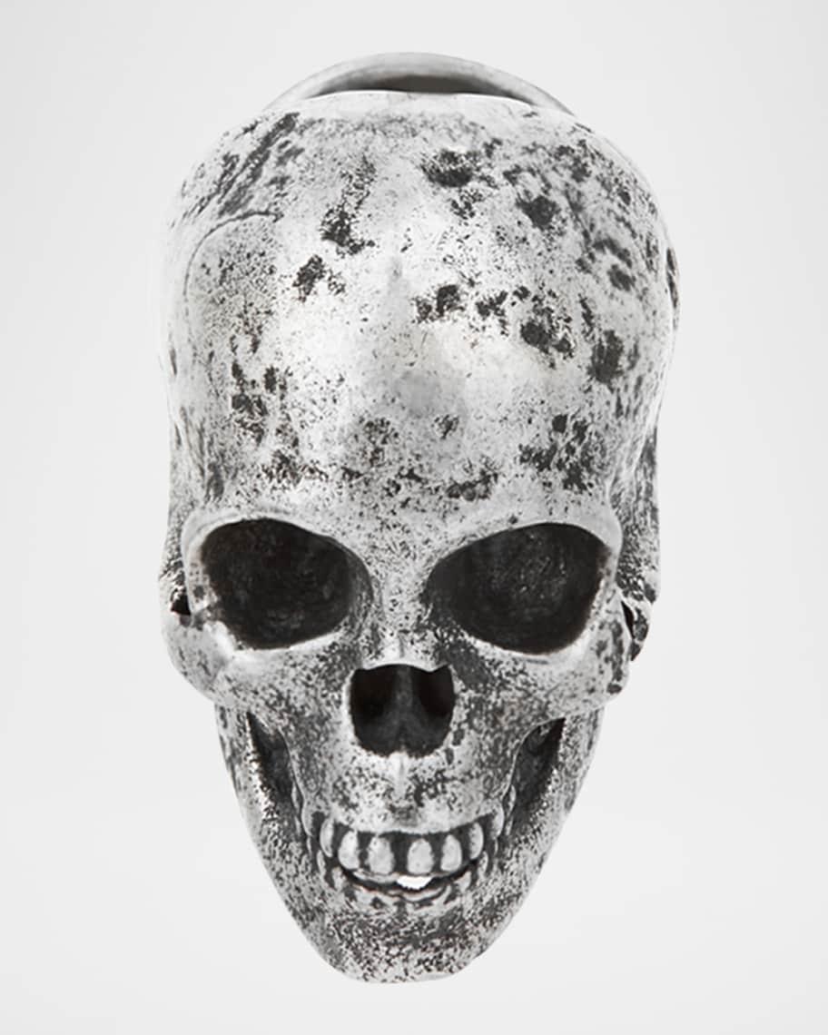 Mens Sterling Silver Skull Pin Product Image