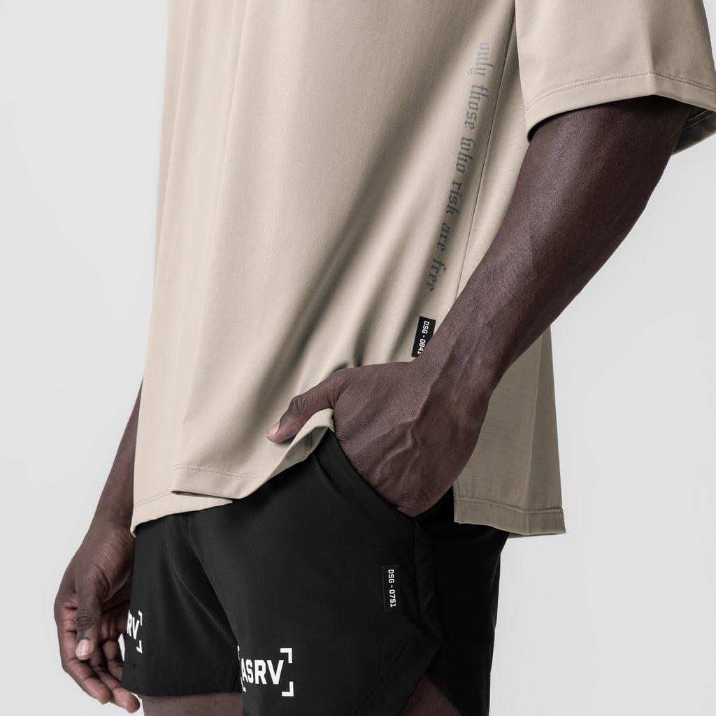 0841. 3D-Lite® 2.0 Lycra® 3/4-Sleeve Oversized Tee - White "OTWR" Product Image