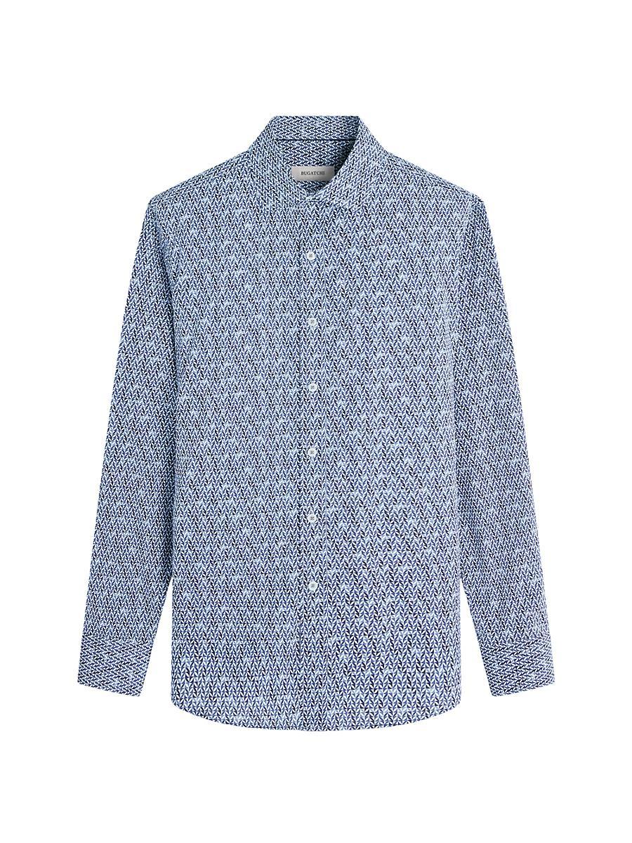 Mens Axel Micro-Geometric Sport Shirt Product Image