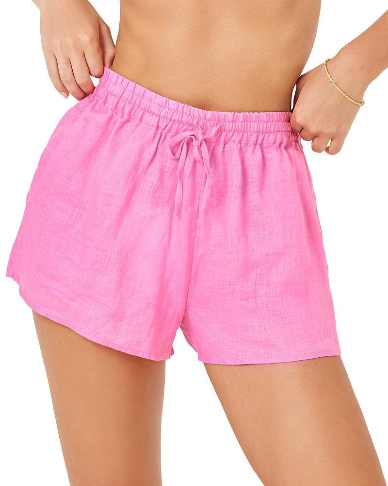 Womens Rio Drawstring Linen Shorts Product Image