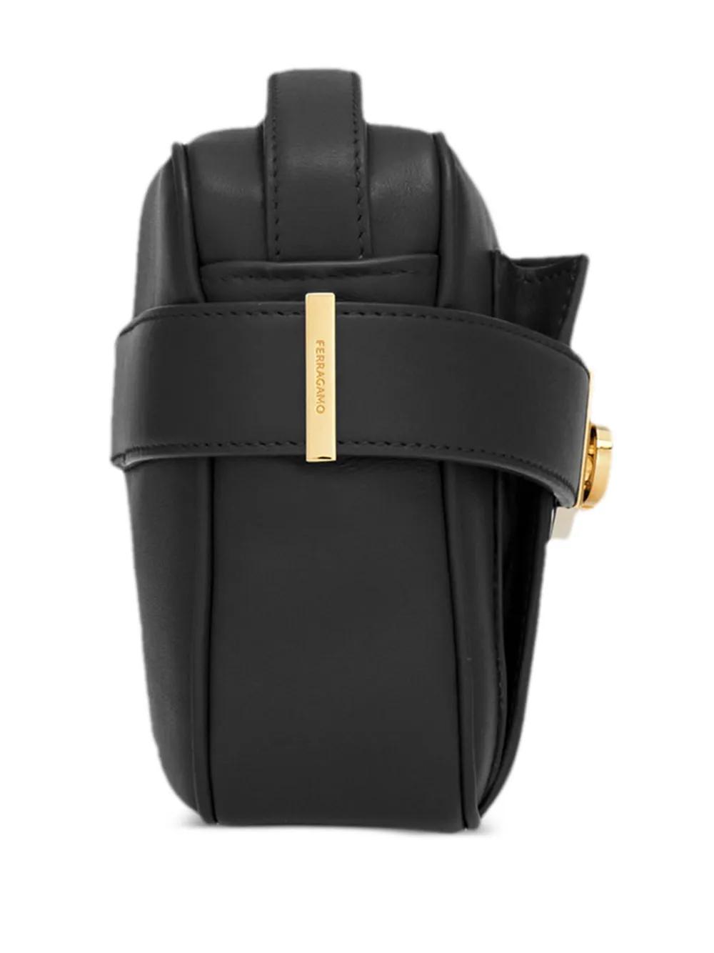 Gancini-buckle leather crossbody bag  Product Image