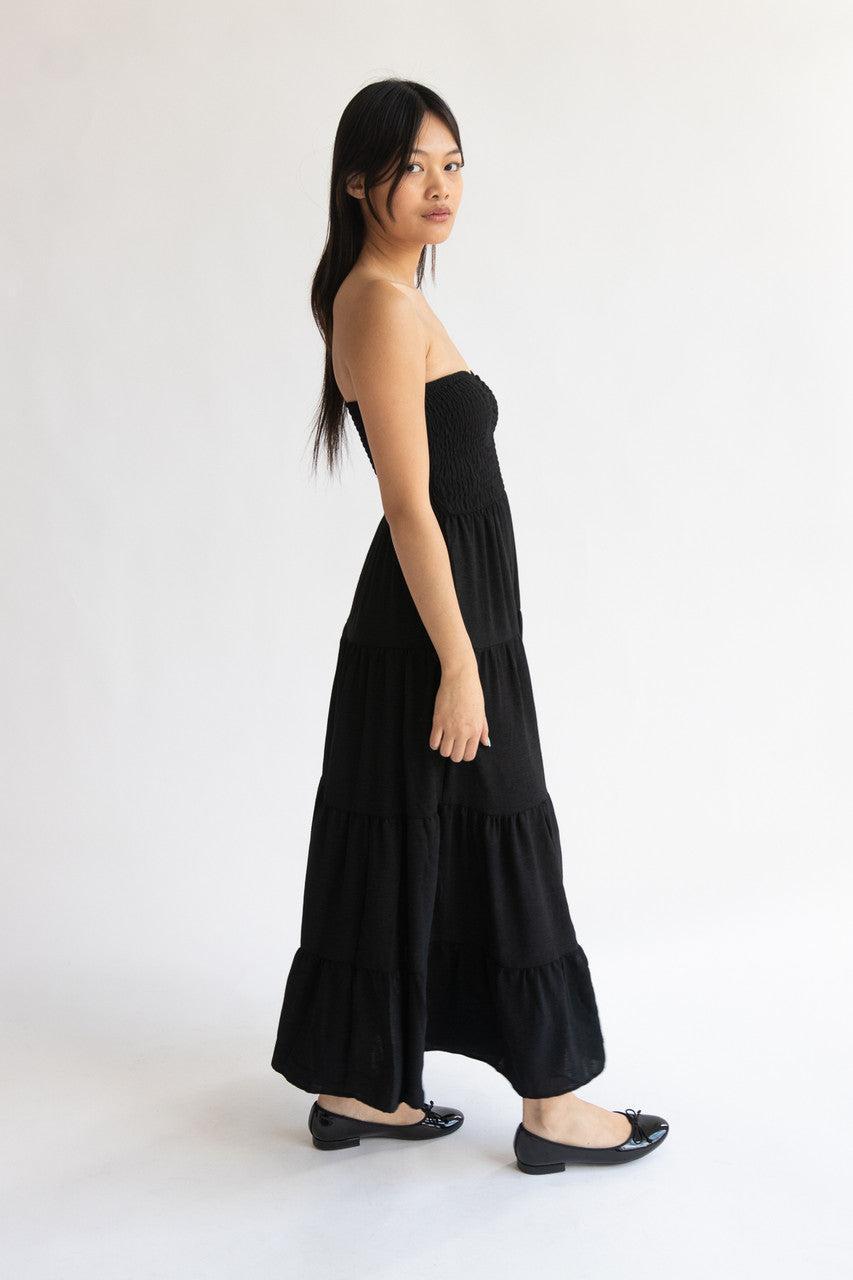 Smocked Top Strapless Maxi Dress Product Image