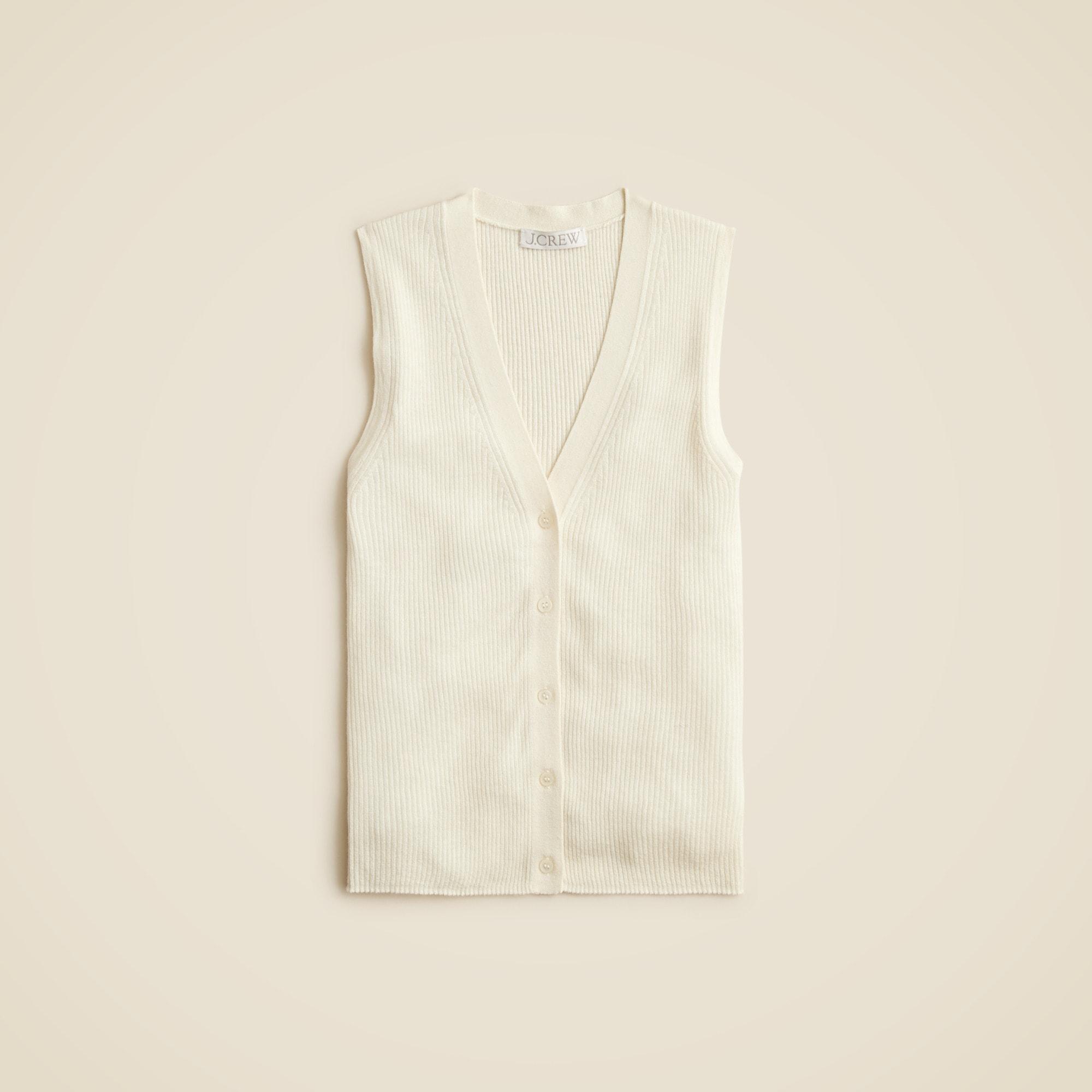 Cashmere-silk blend sweater shell Product Image