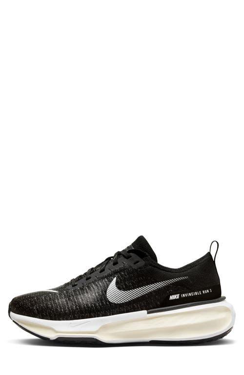 NIKE Zoomx Invincible Run 3 Running Shoe In Black/white/coconut Milk Product Image