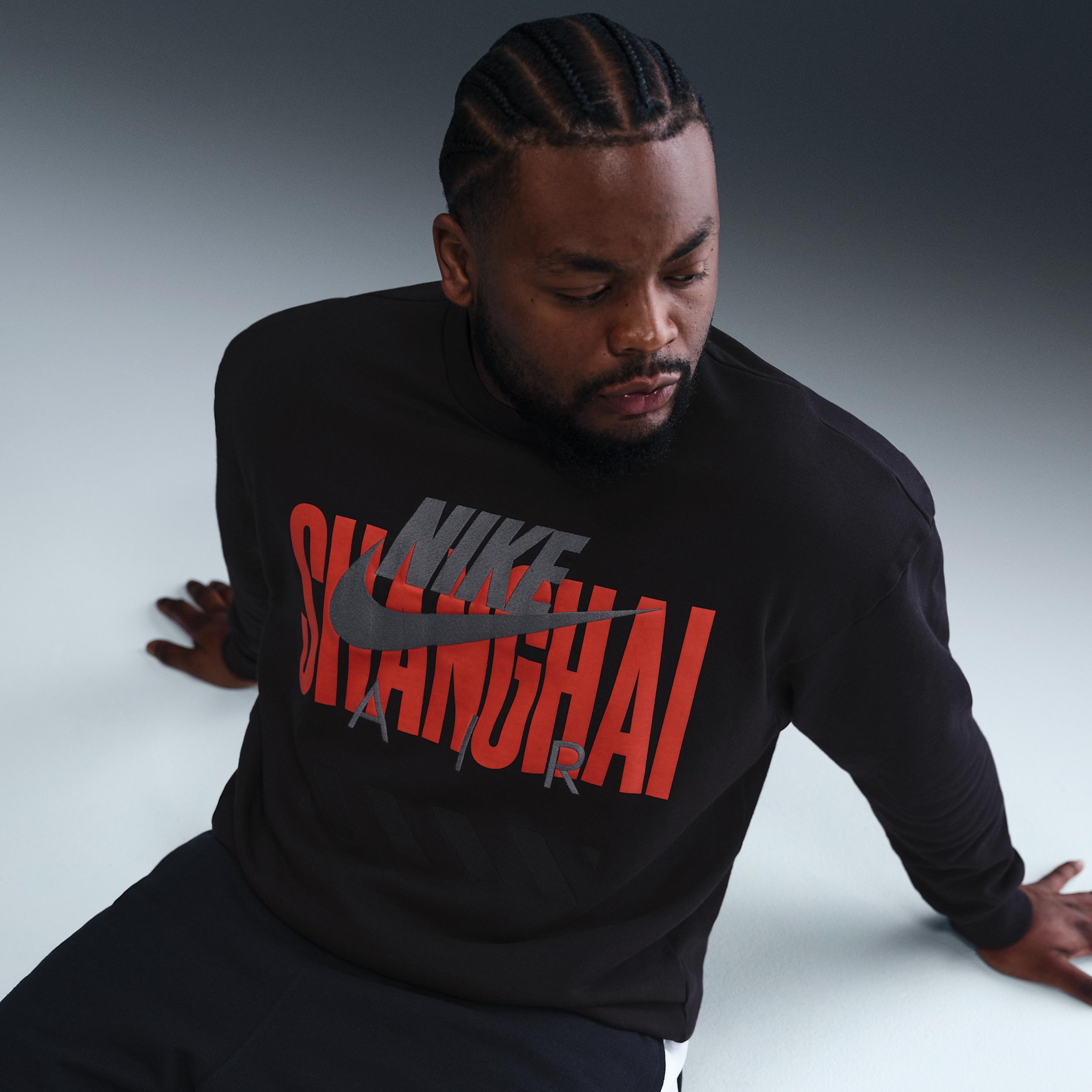 Nike Mens Air Shanghai Fleece Crew | HJ0305-010 Product Image