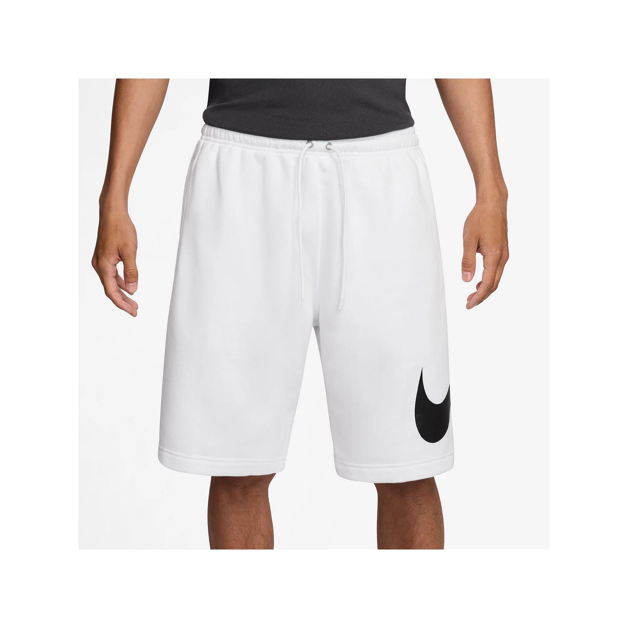 Men's Nike MNK Club Basketball Shorts, Size: Large, White Product Image