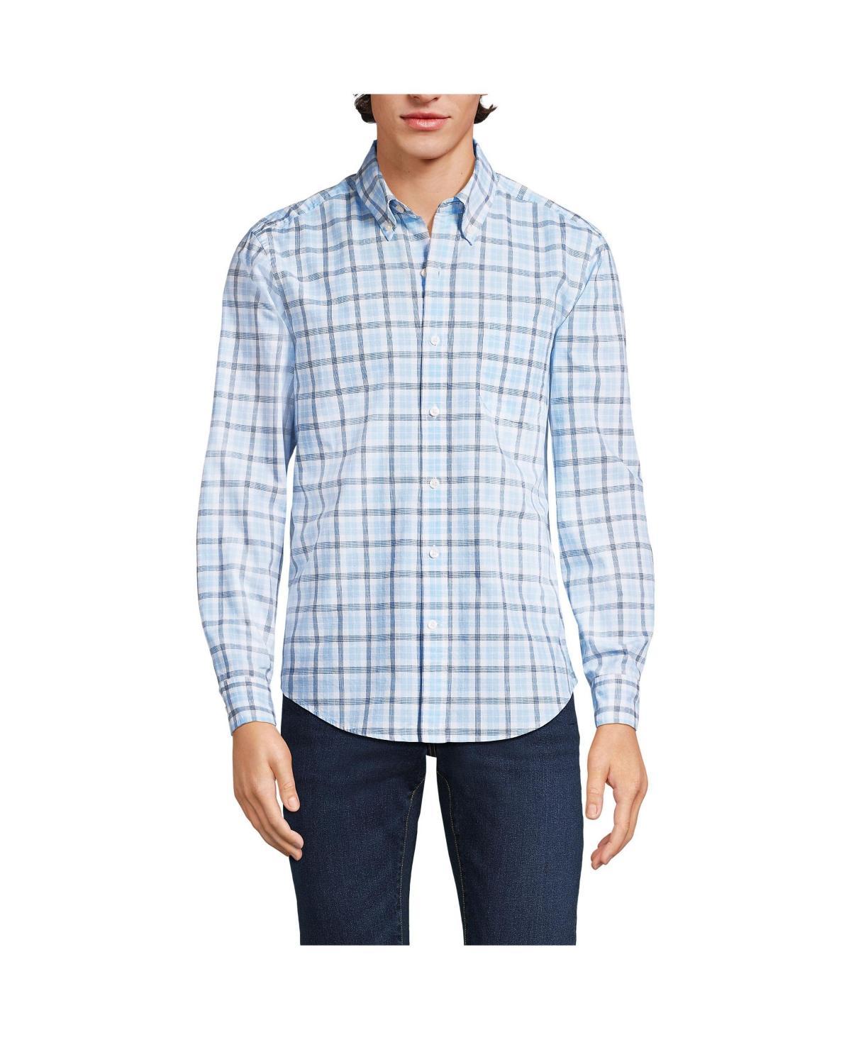 Mens Lands End Traditional-Fit Essential Lightweight Poplin Shirt Product Image