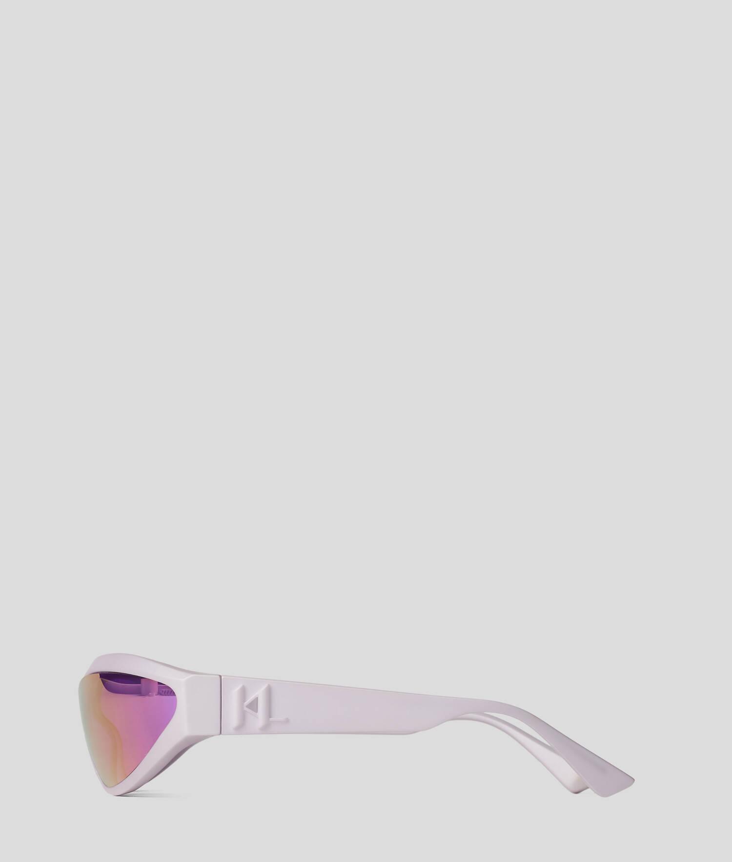 KL MONOGRAM LOGO WRAP-AROUND SUNGLASSES Product Image