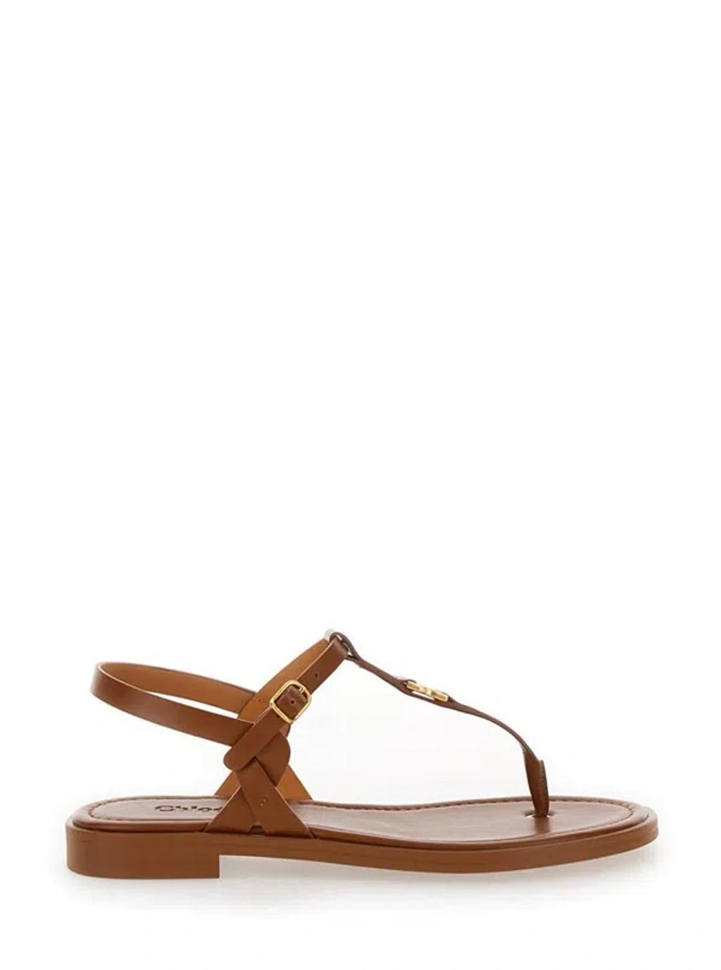 CHLOÉ Marcie Sandals In Brown Product Image