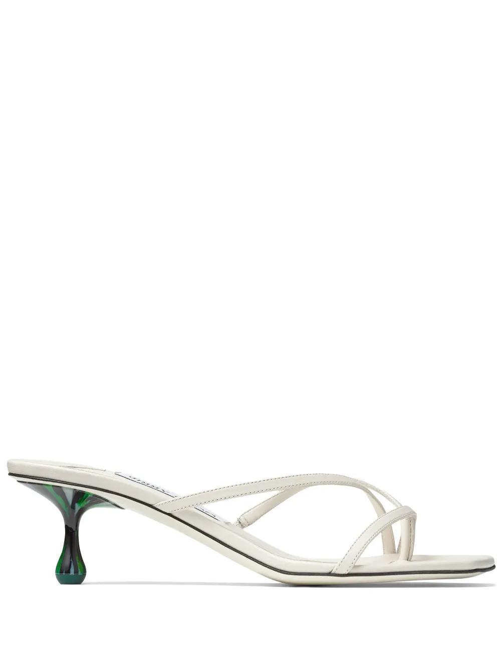 50mm Etana strappy leather mules Product Image