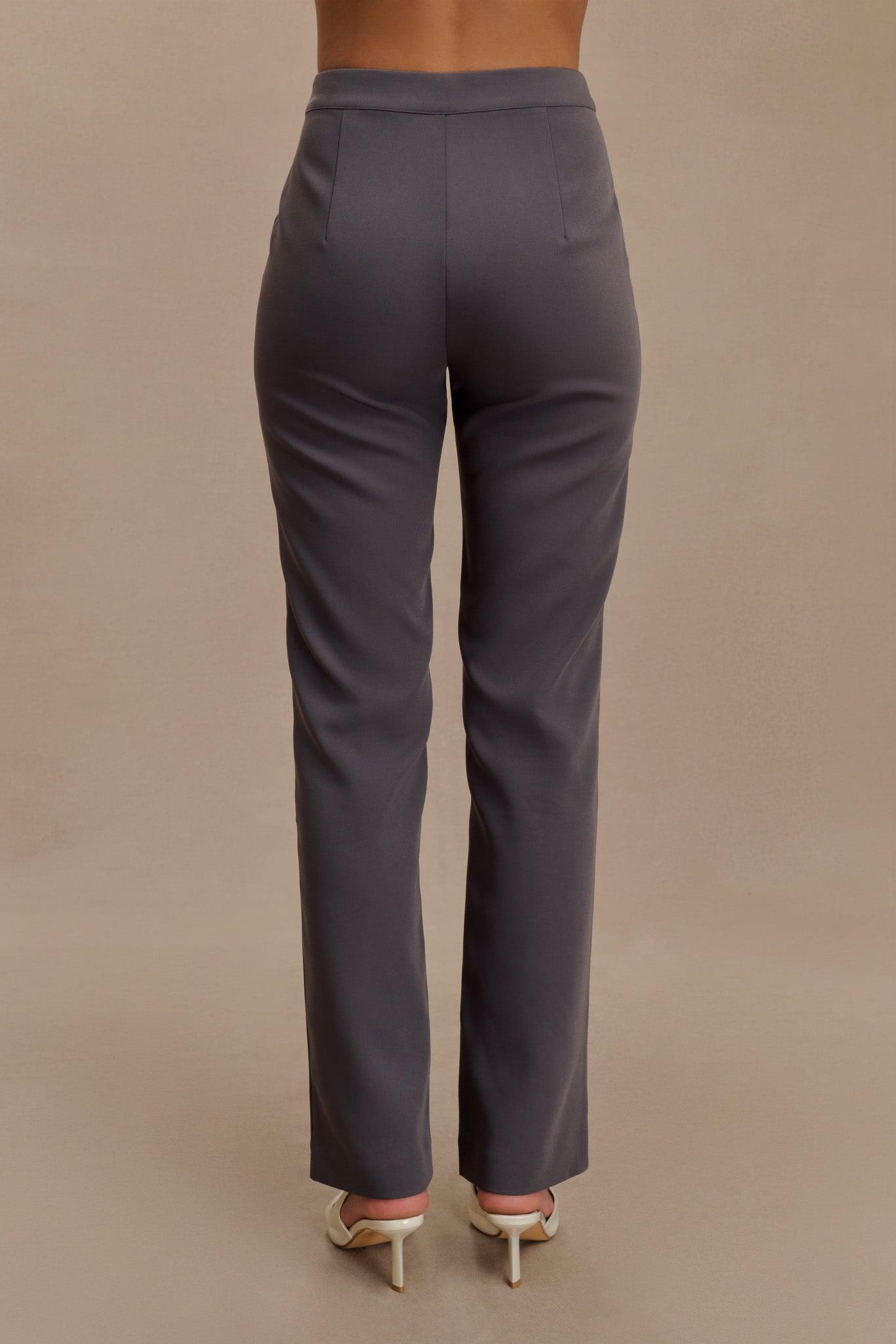 Allanah Straight Leg Pants - Charcoal Product Image