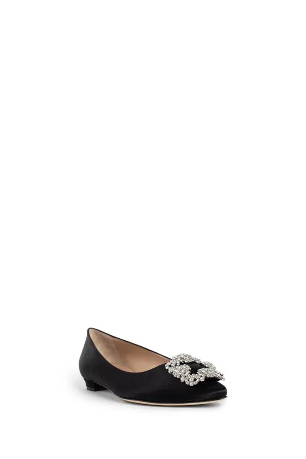 MANOLO BLAHNIK Hangisiflat Loafers In Black Product Image