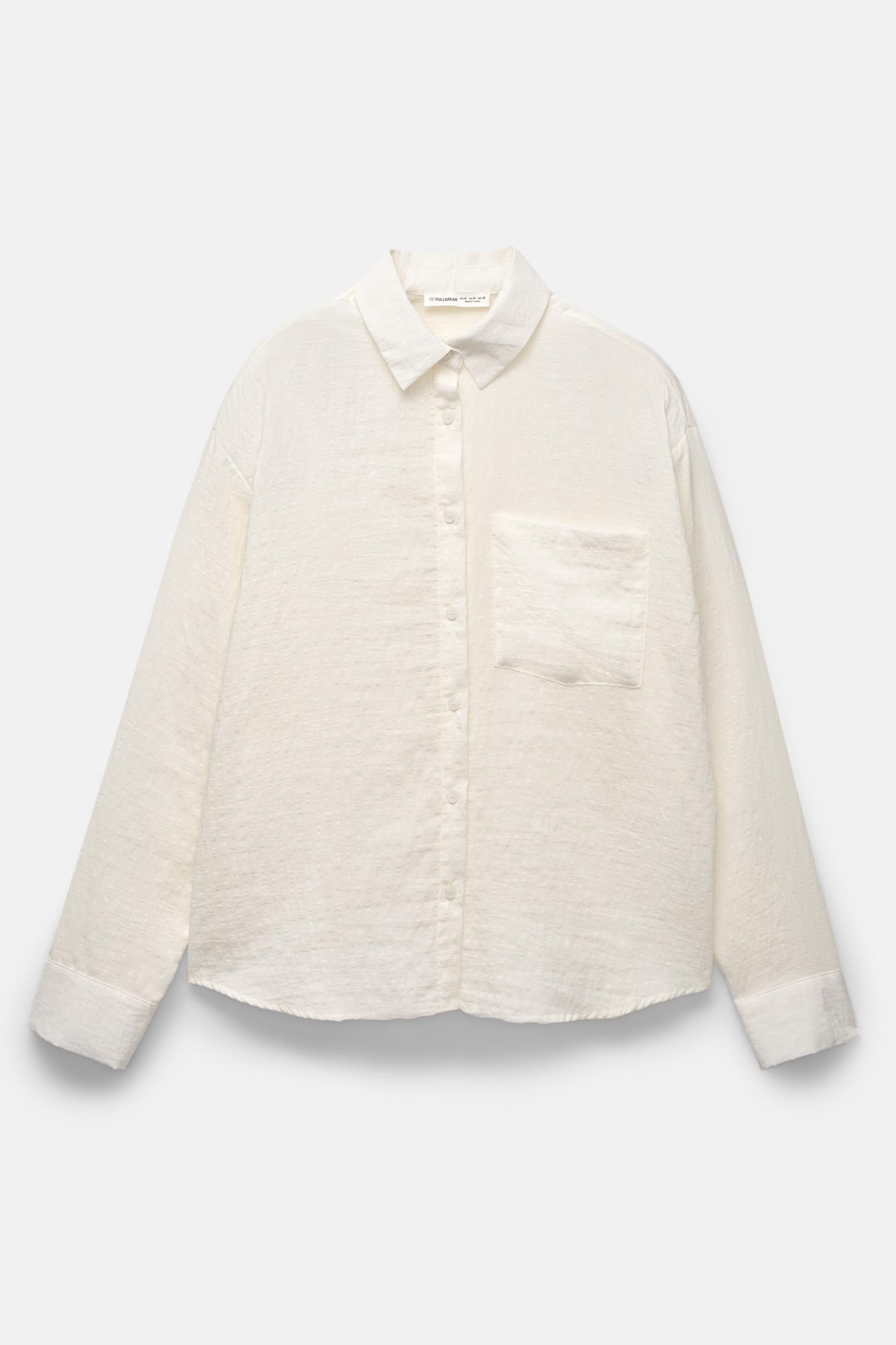Semi-sheer oversize shirt Product Image