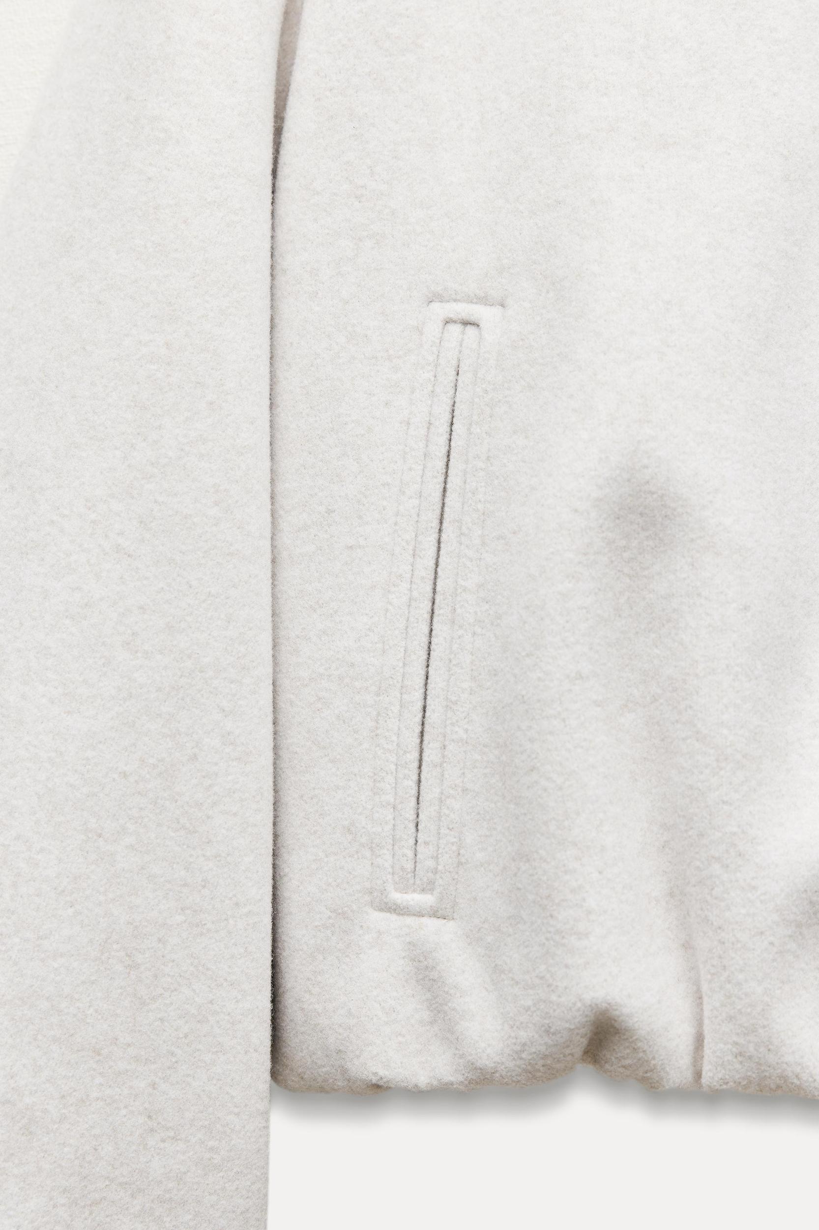 ELASTICATED TRIM SOFT BOMBER JACKET Product Image