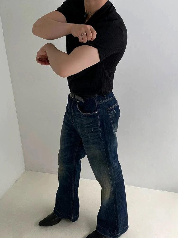 RT No. 19007 BUTTON-UP HENRY COLLAR SHORT SLEEVE Product Image