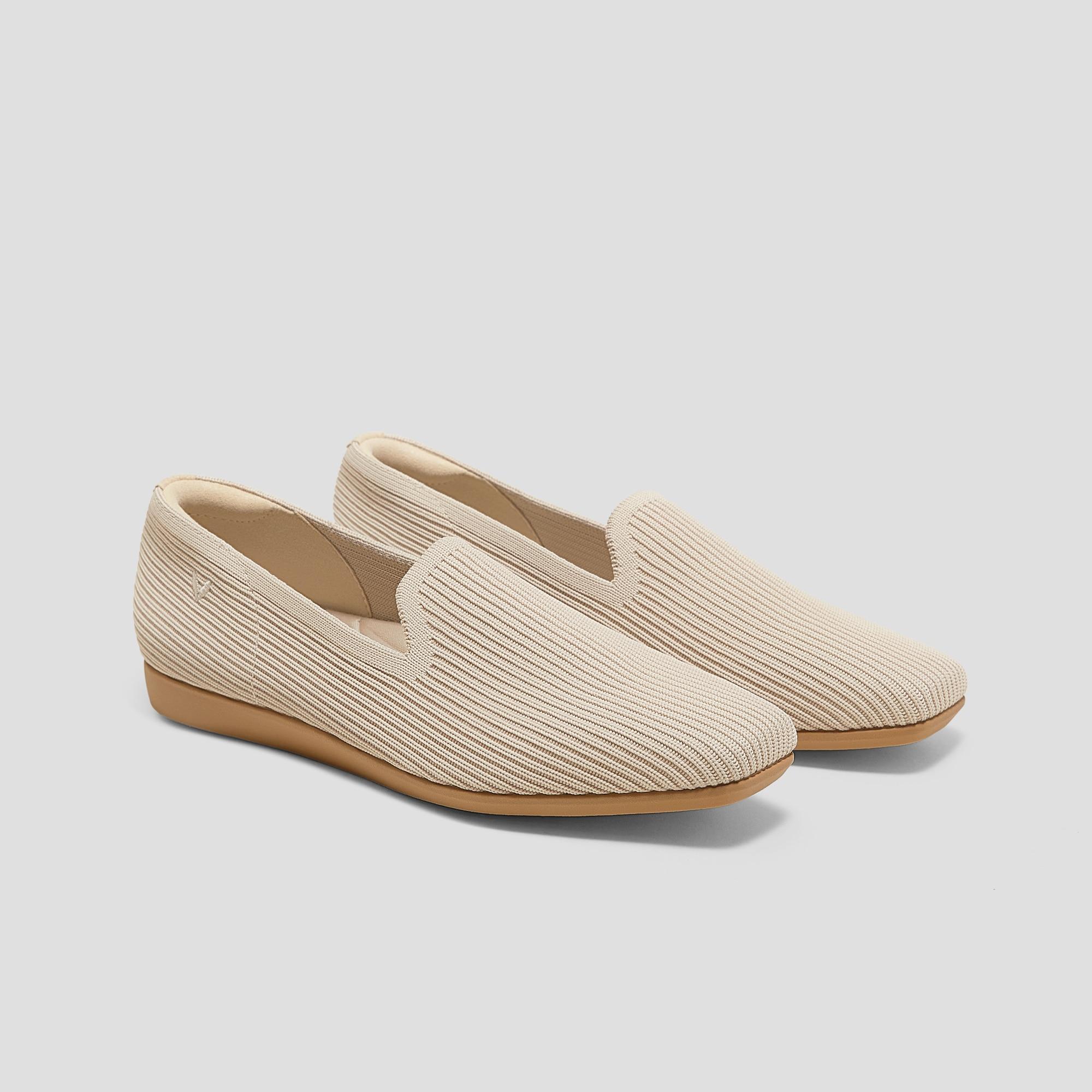 Water-Repellent Square-Toe Loafers (Samantha Walker) Product Image