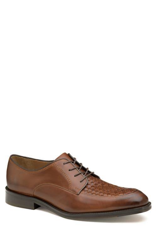 Johnston & Murphy Mens Meade Woven Moc Toe Dress Shoes Product Image