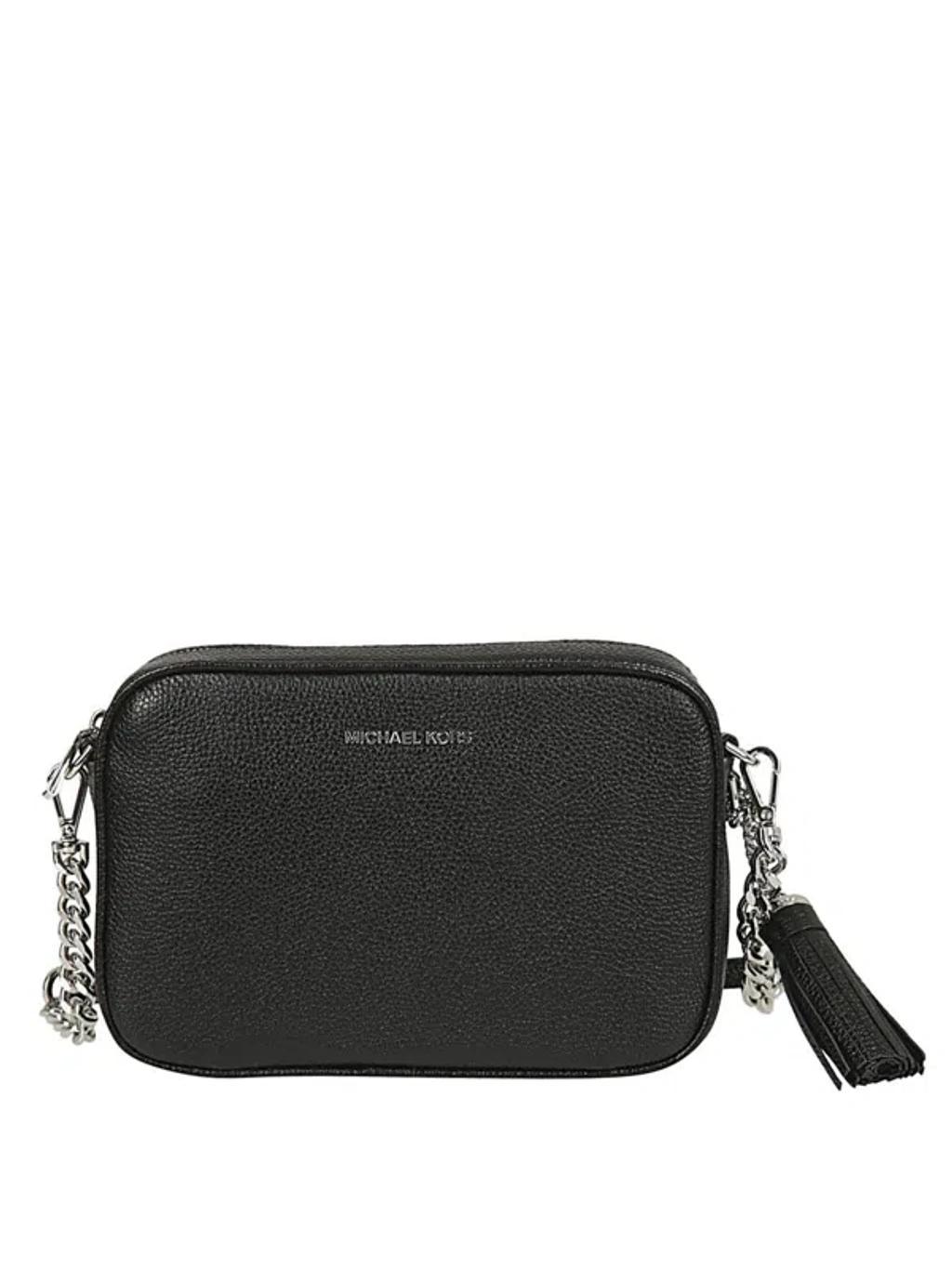 MICHAEL KORS Ginny Black Leather Cross Body Bag Product Image