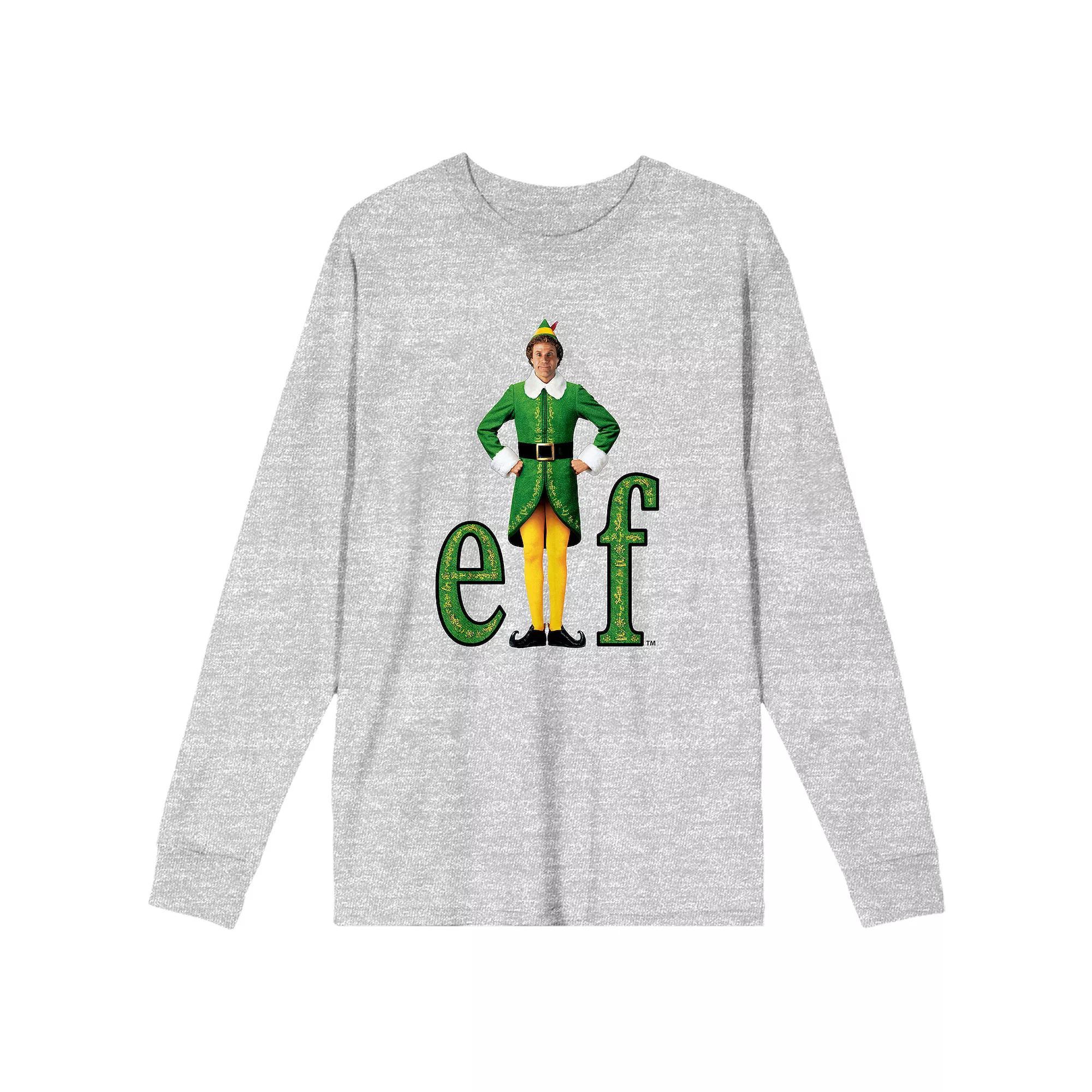 Men's Elf William Buddy Hobbs Logo Long Sleeve Tee,  Product Image